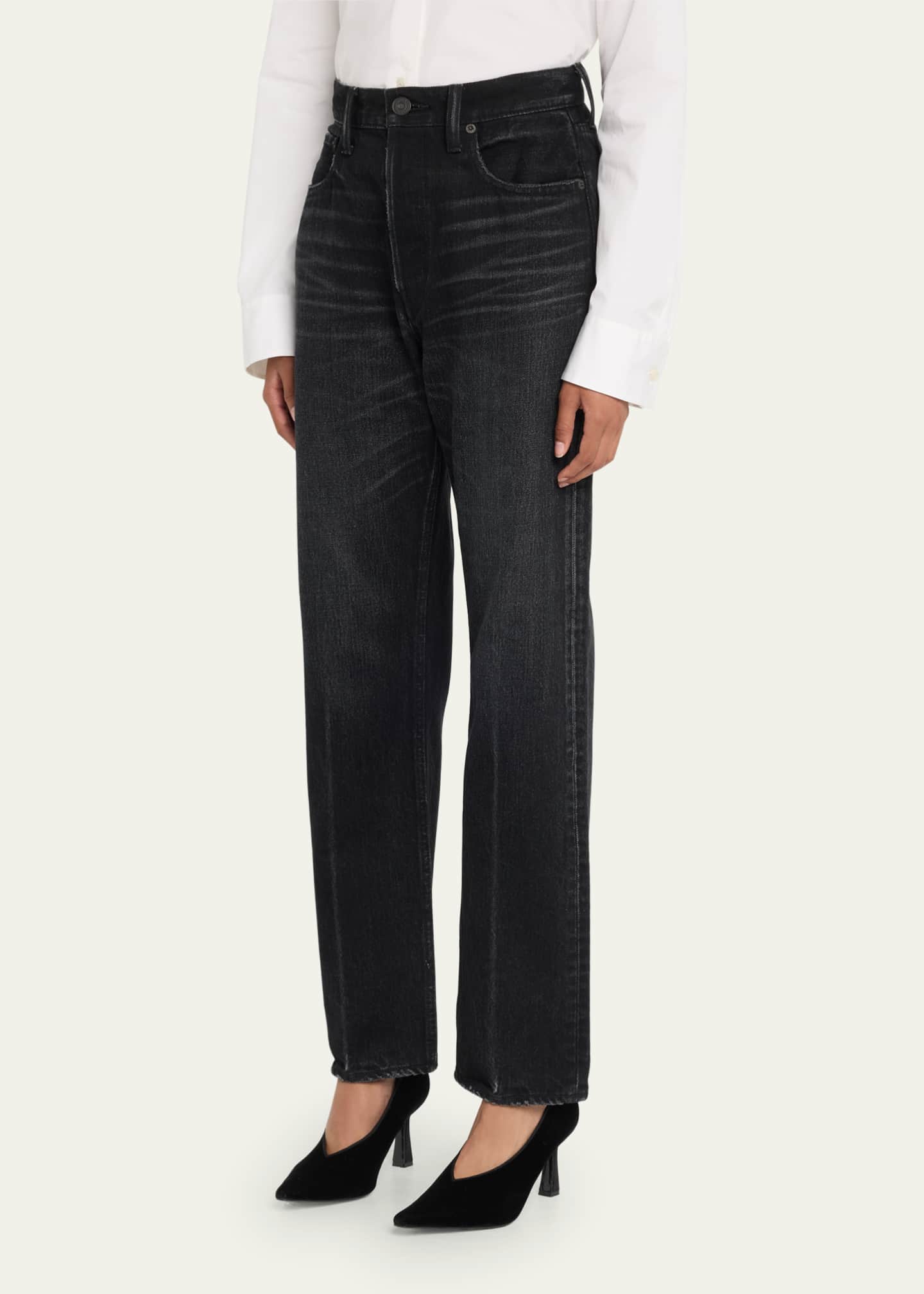 MOUSSY VINTAGE Murrieta Wide Straight Jeans - Bergdorf Goodman