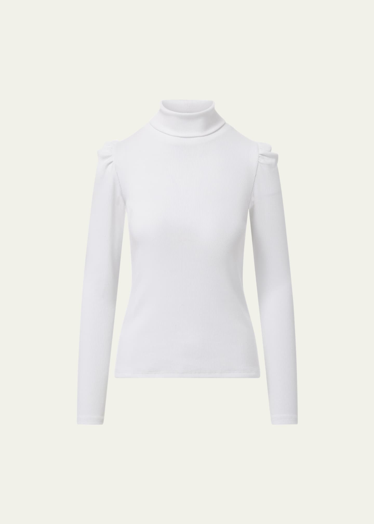 Veronica Beard Cedar Long-Sleeve Turtleneck Image 1 of 5