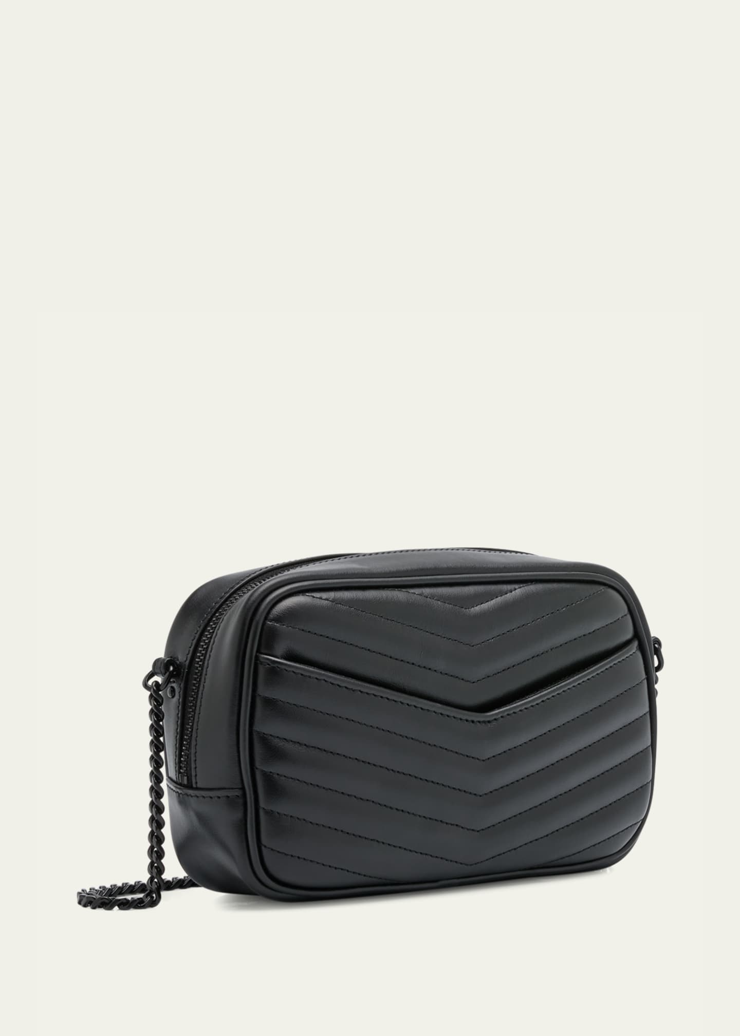 Saint Laurent Lou Mini YSL Camera Bag in Smooth Quilted Leather Image 3 of 5