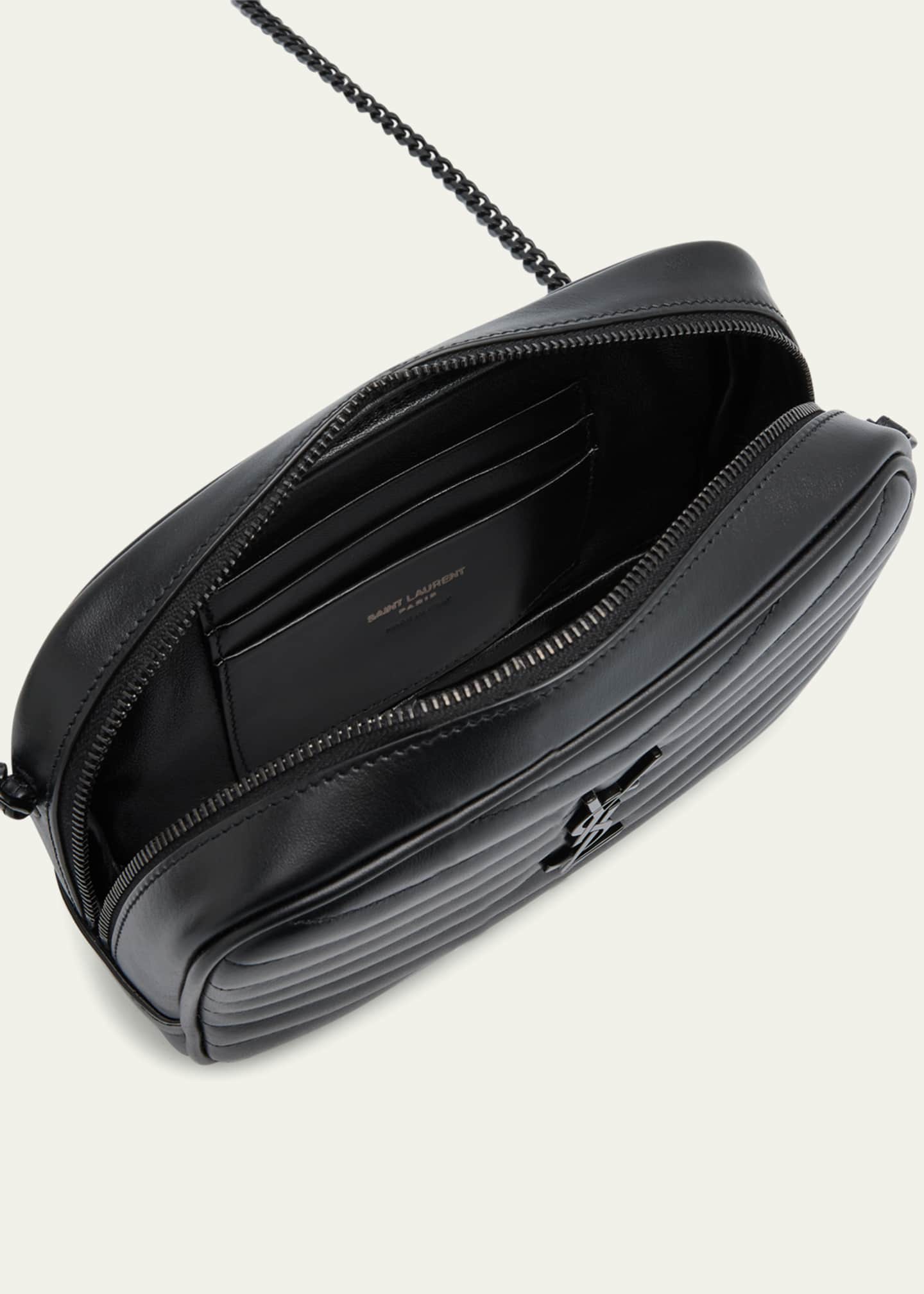Saint Laurent Lou Mini YSL Camera Bag in Smooth Quilted Leather Image 4 of 5