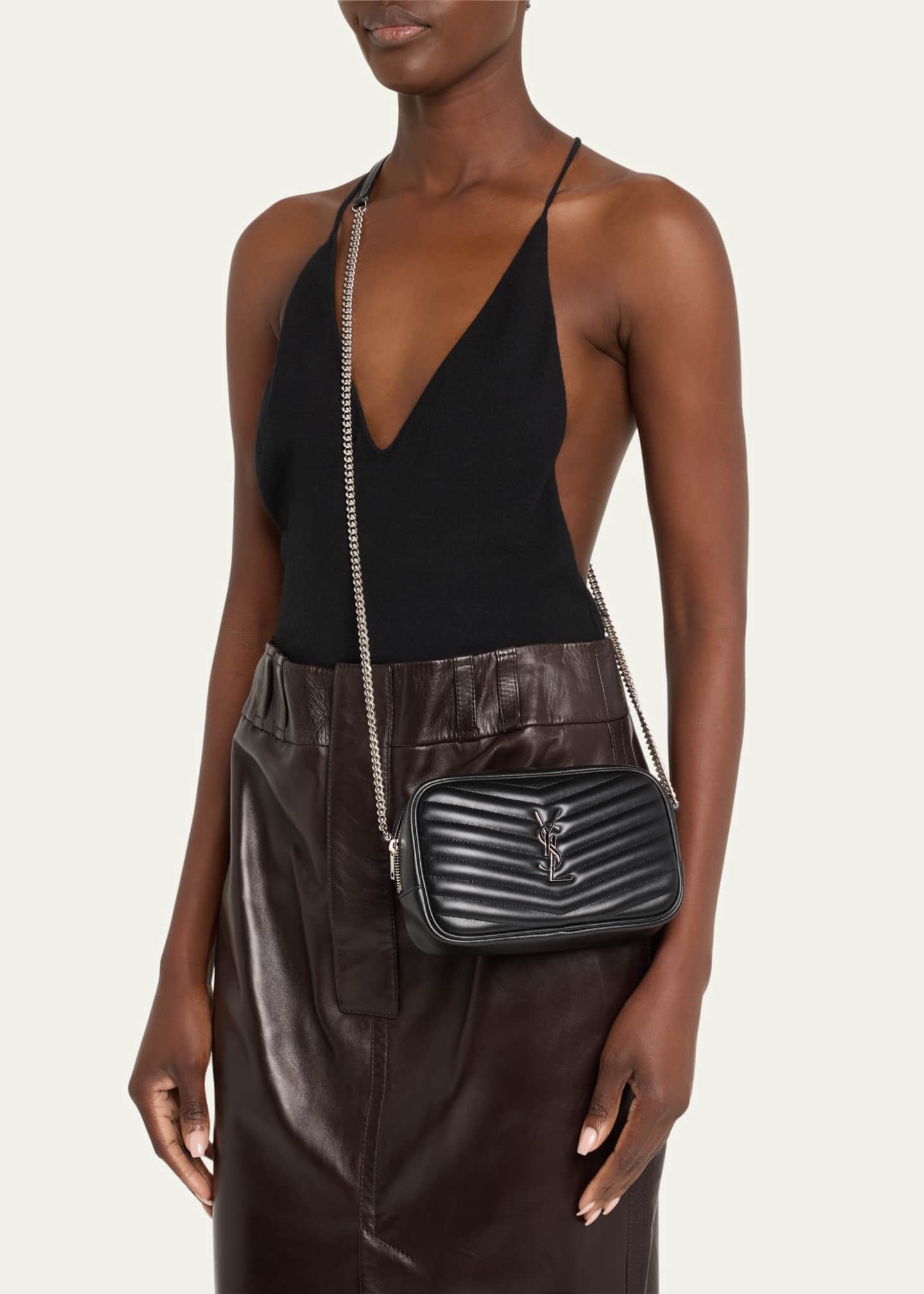 Saint laurent lou camera bag in smooth leather 2025