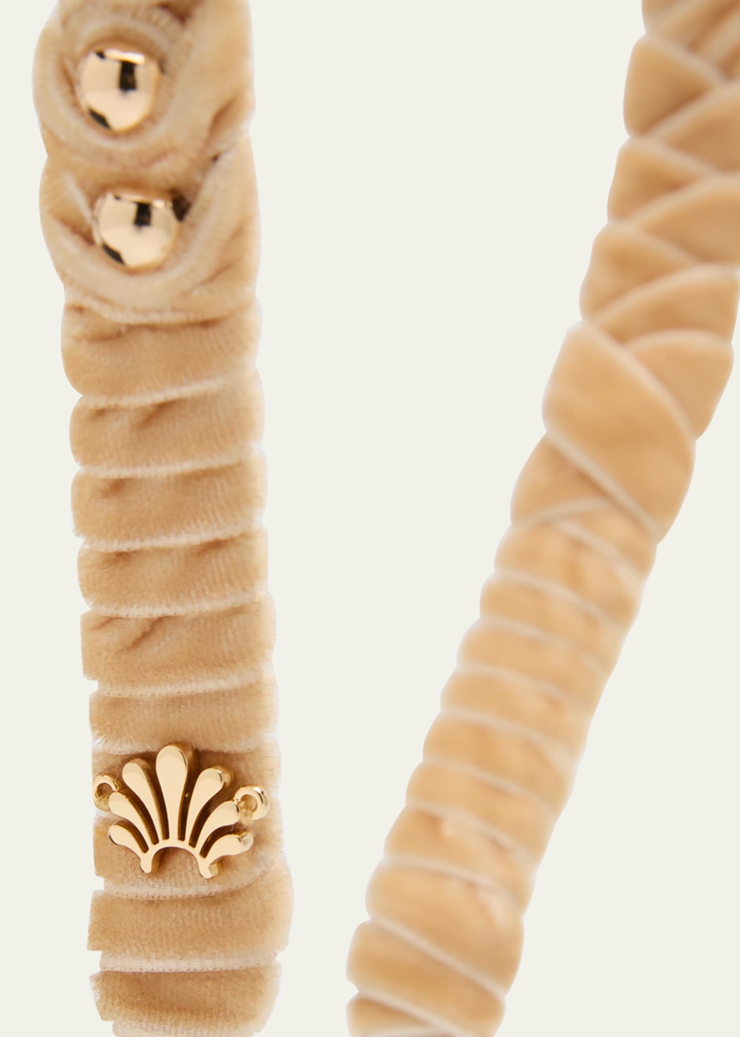 Lele Sadoughi Strand Shell Headband in Gold