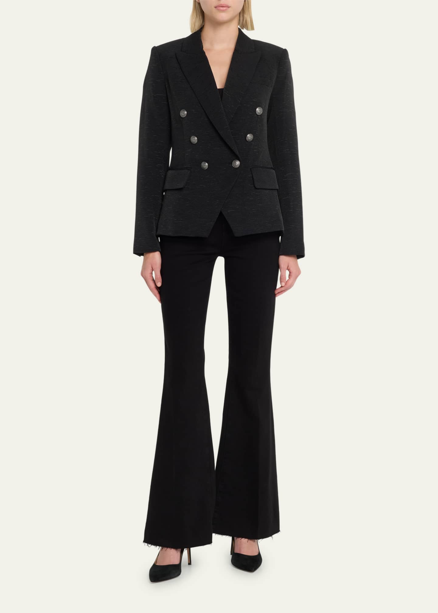 L'Agence Sera High Rise Sneaker Flare Jeans Image 2 of 5