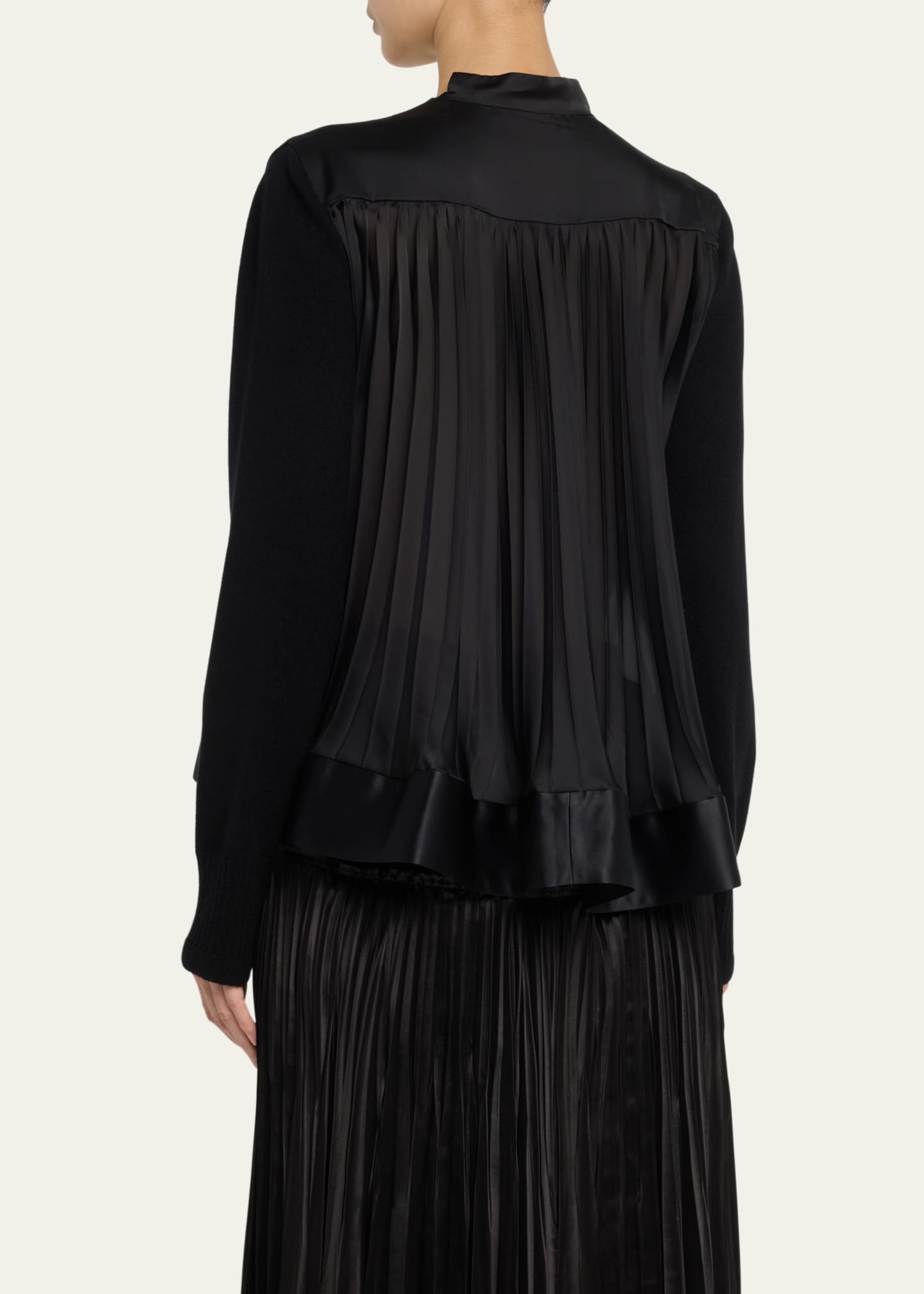 Pleated back cardigan hotsell