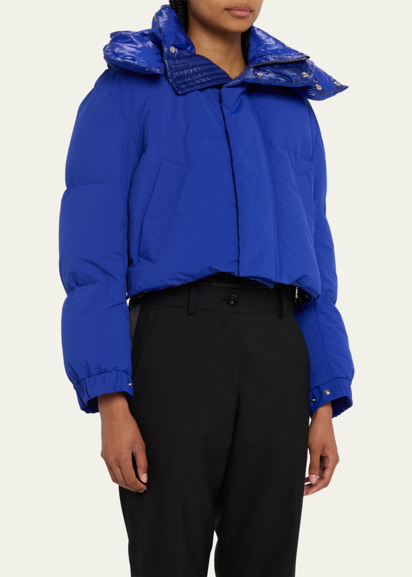 Cropped padded discount puffer jacket