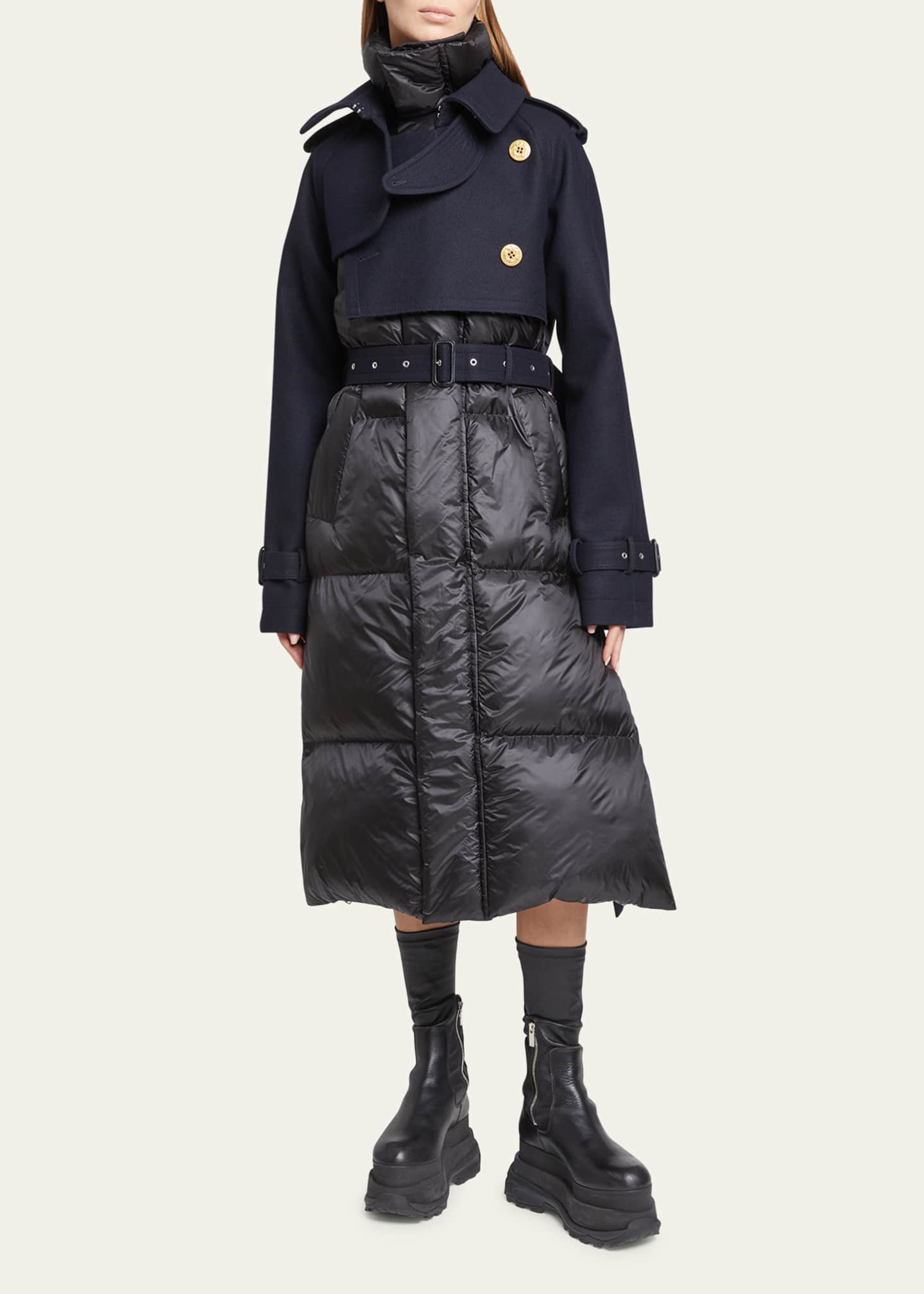 Sacai puffer top