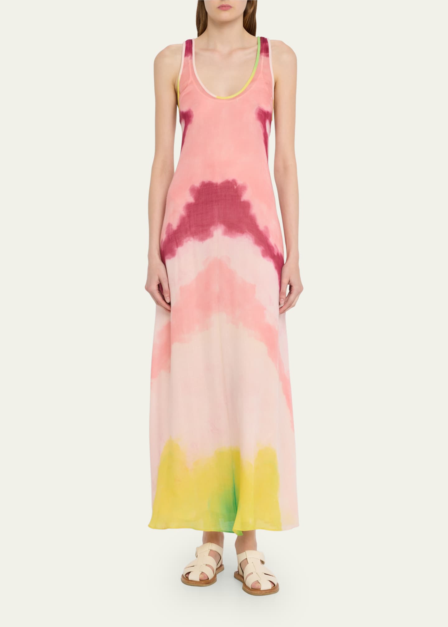 Tie top dye cashmere