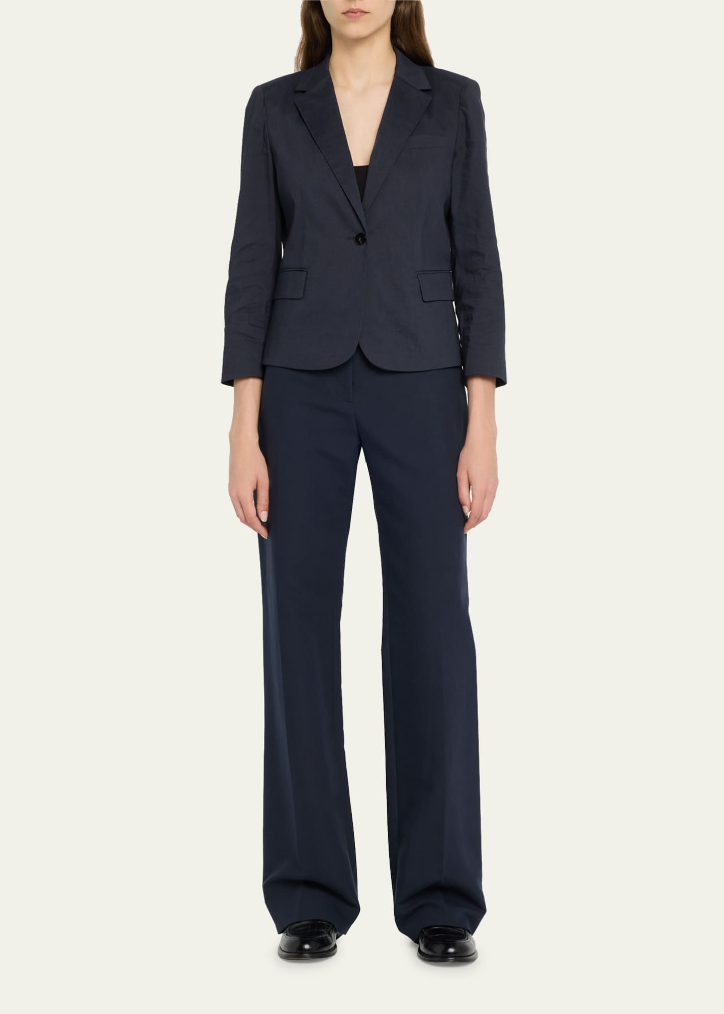 Theory Good Linen Shrunken Blazer - Bergdorf Goodman