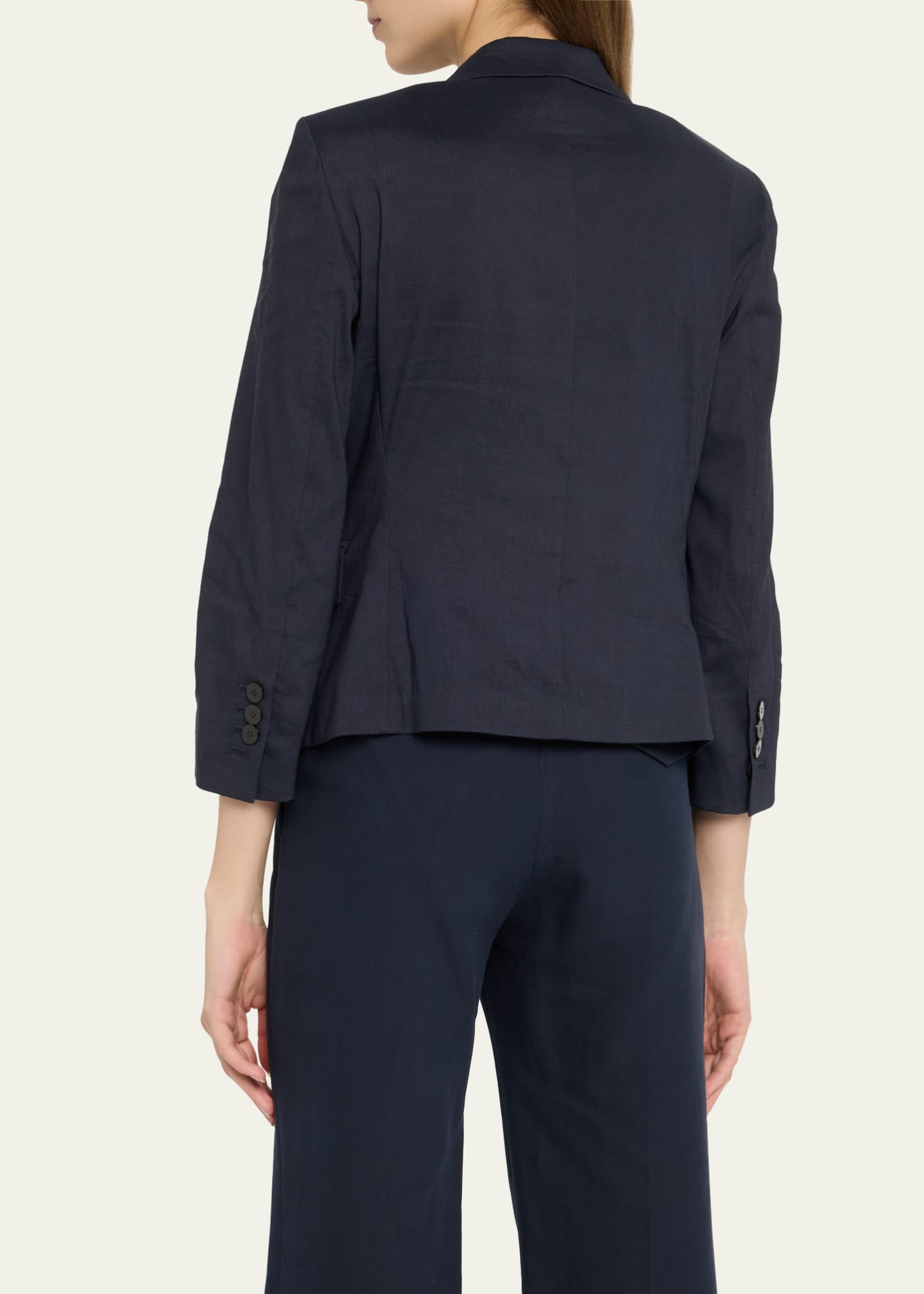 Theory Good Linen Shrunken Blazer Bergdorf Goodman