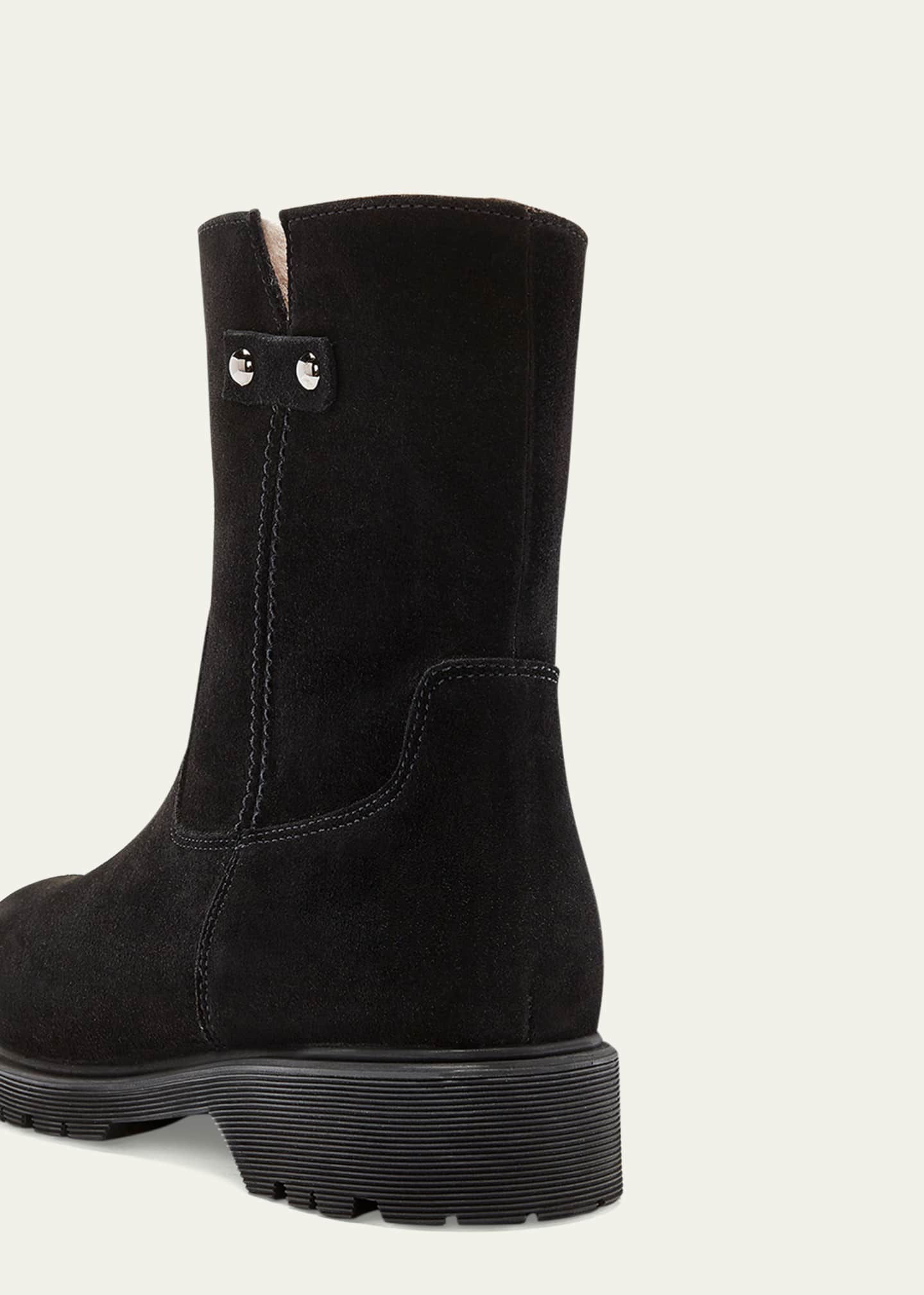 La Canadienne Hunter Suede Shearling Winter Boots Bergdorf Goodman