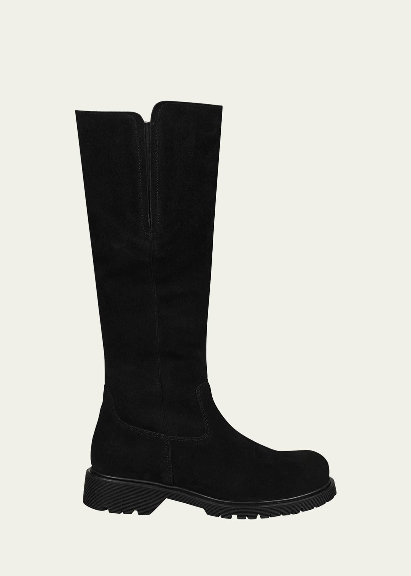 Shearling knee high boots store