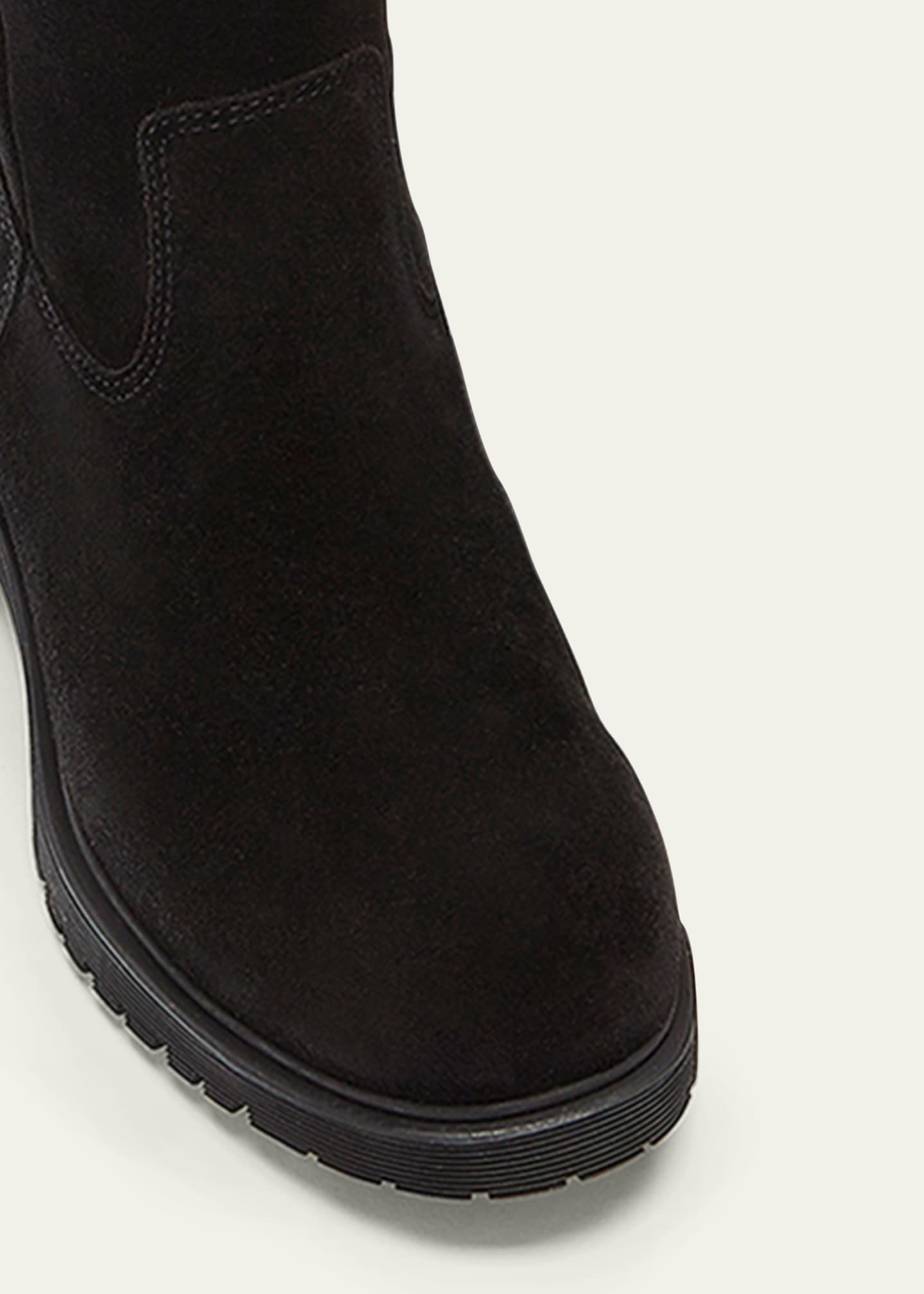 La canadienne black suede boots hot sale
