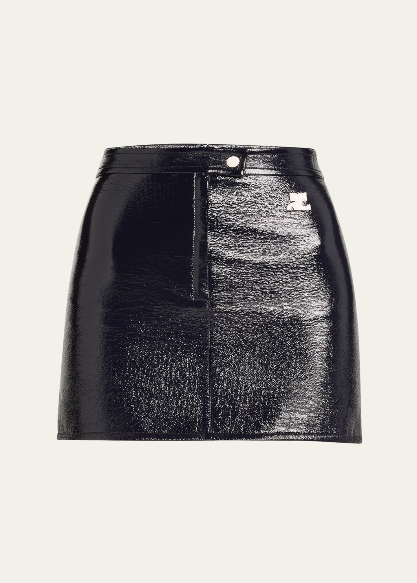 Courreges Reedition Vinyl Mini Skirt Image 1 of 5