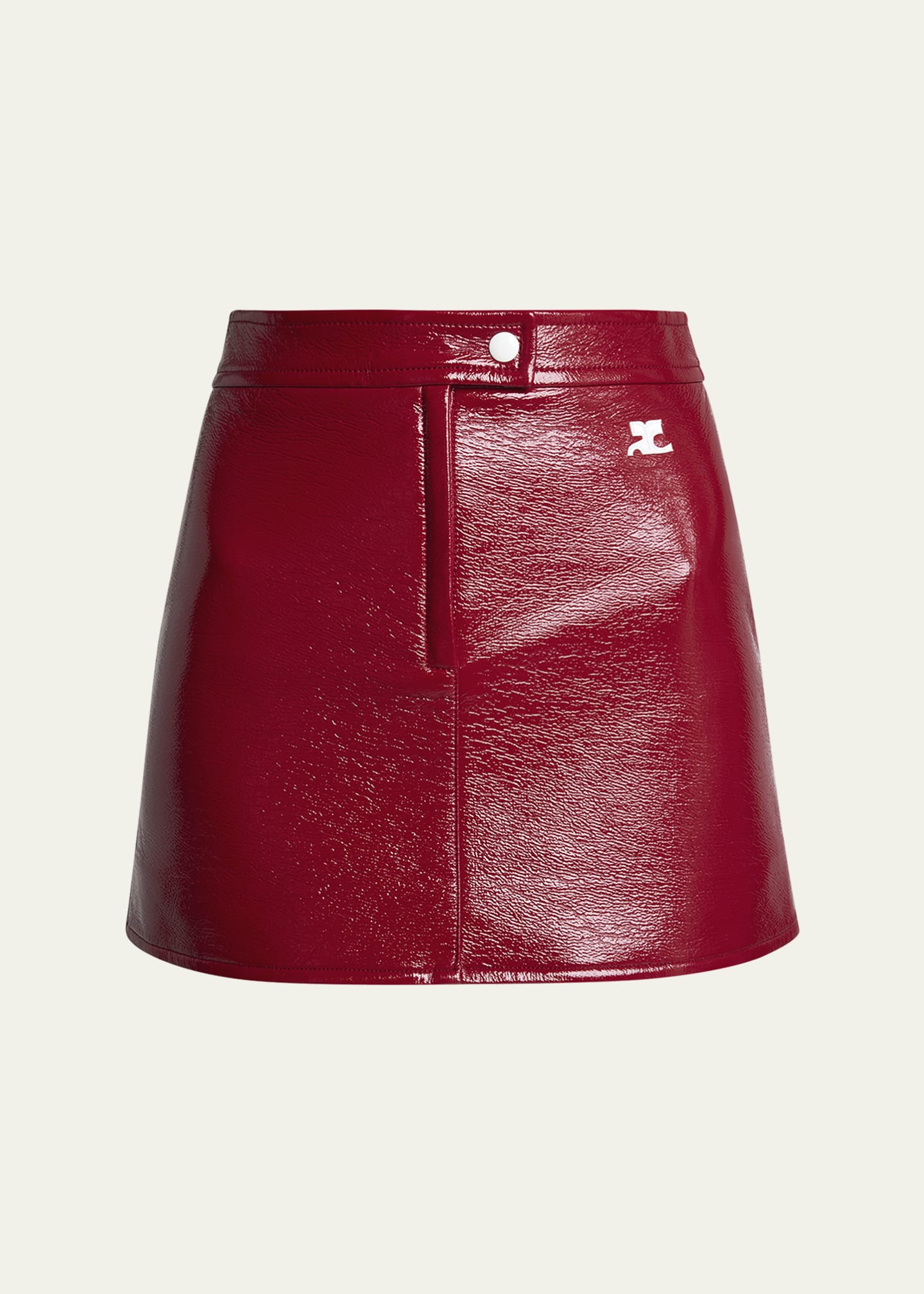 Courreges Reedition Vinyl Mini Skirt - Bergdorf Goodman