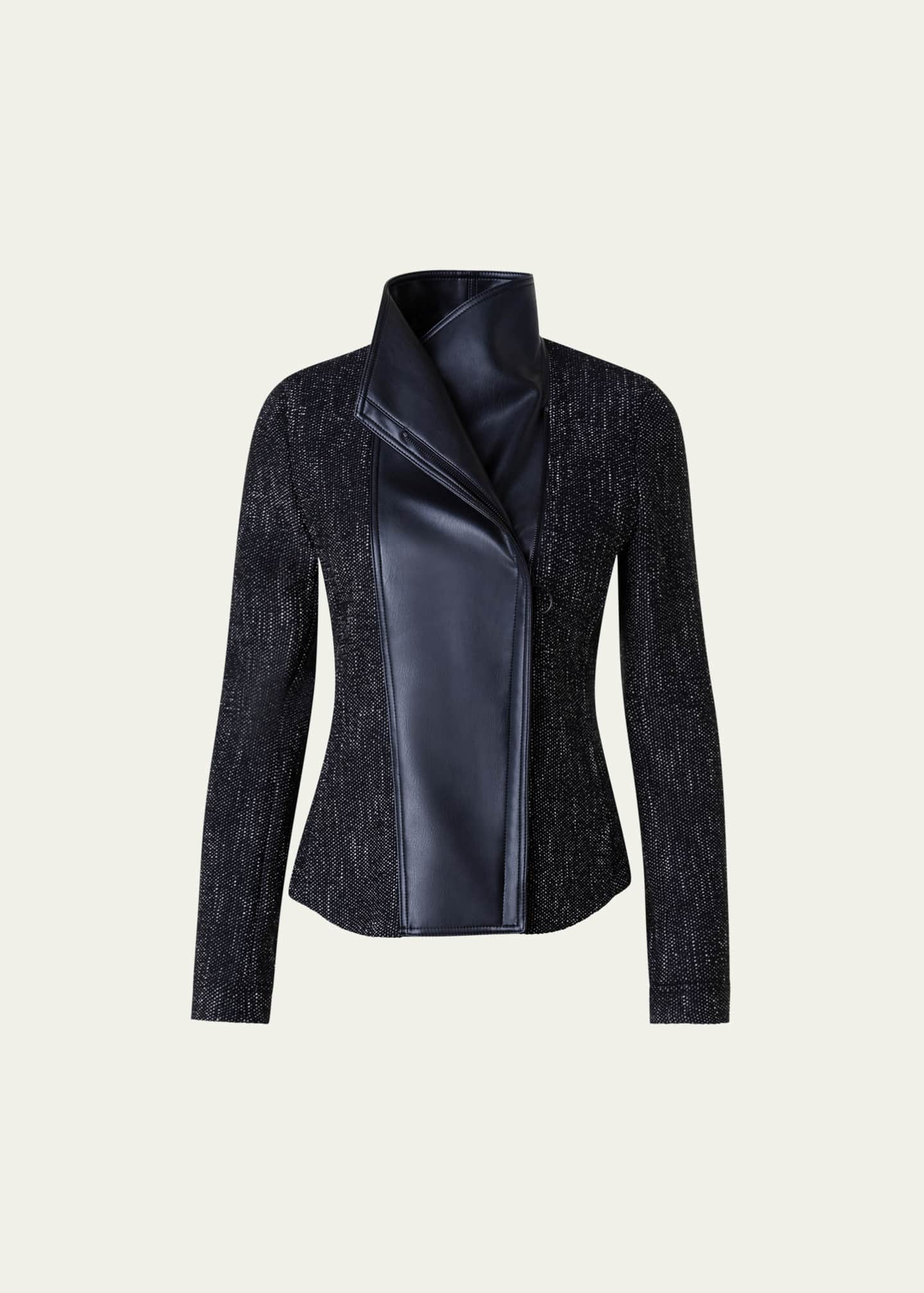 Akris punto leather jacket discount
