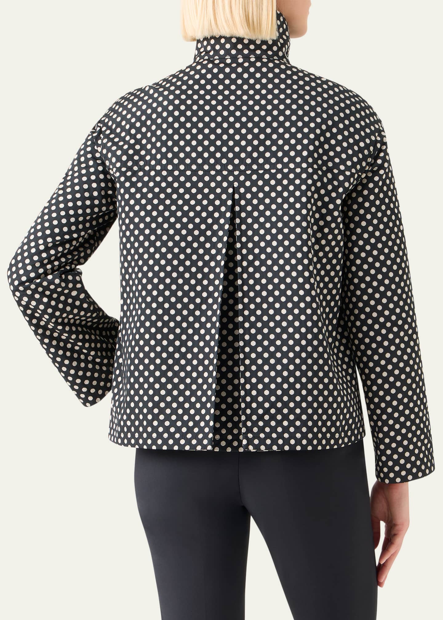 Akris punto Polka-Dot Single-Breasted Jacket - Bergdorf Goodman