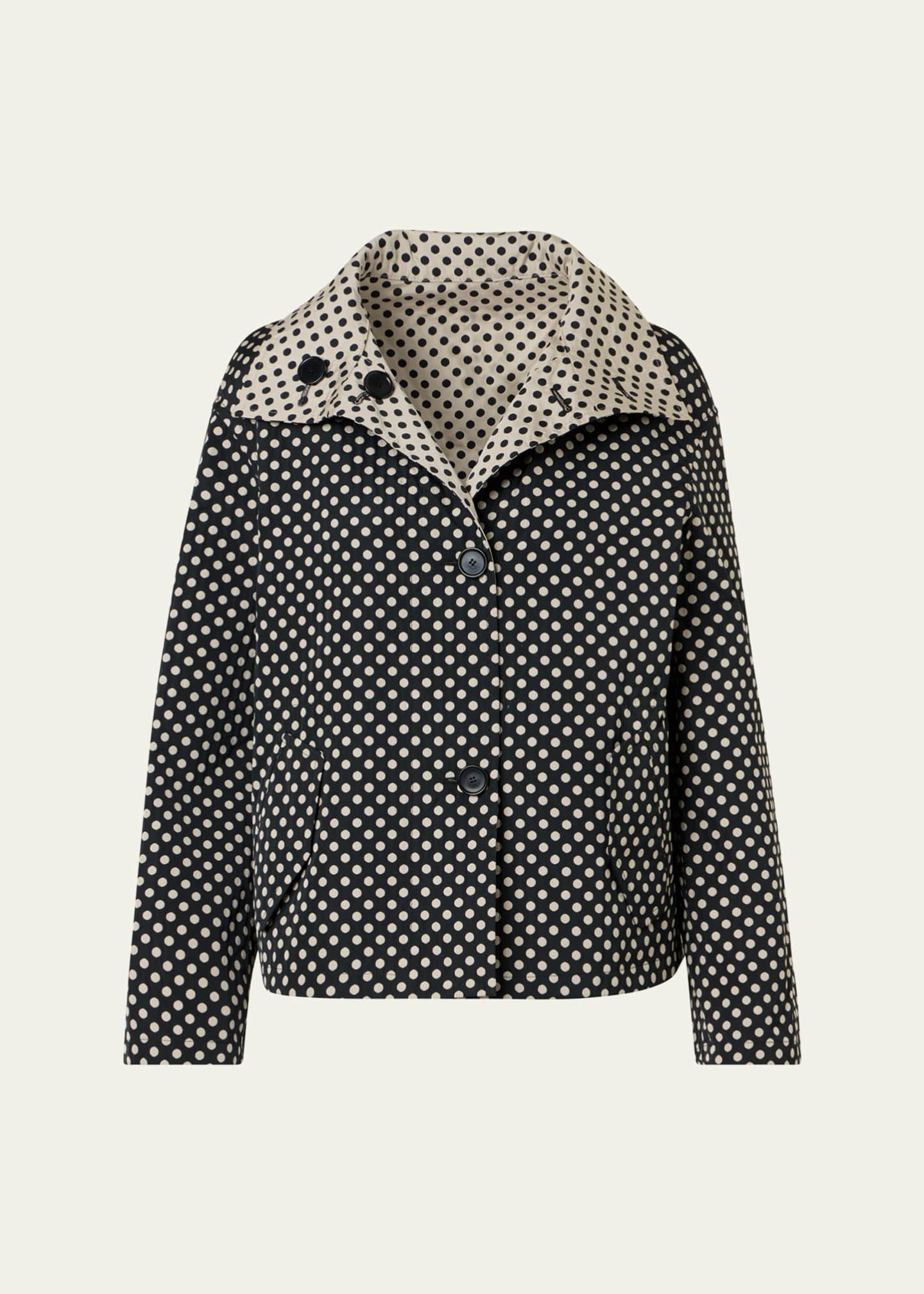 Akris punto Polka-Dot Single-Breasted Jacket - Bergdorf Goodman