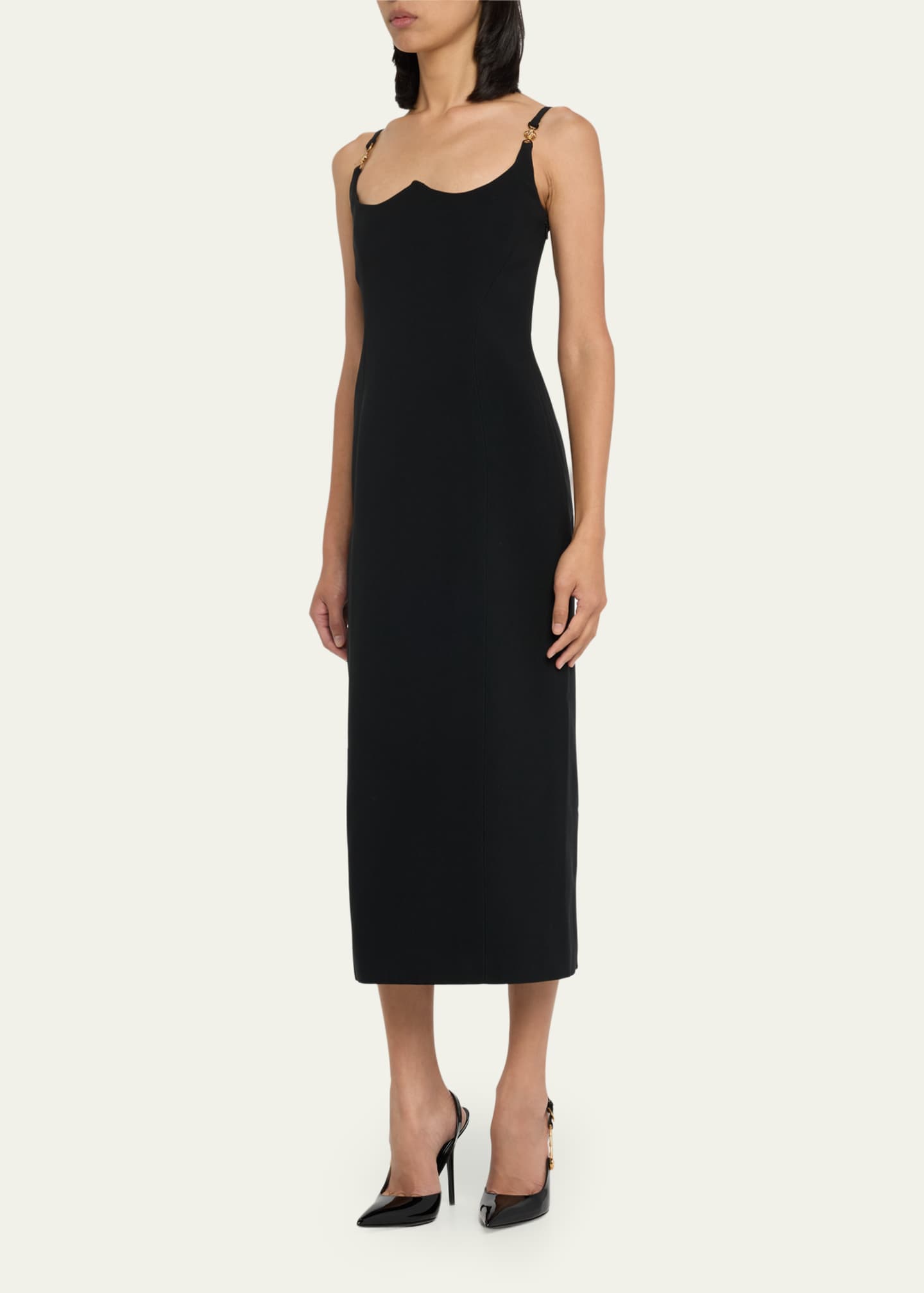 Versace midi deals dress