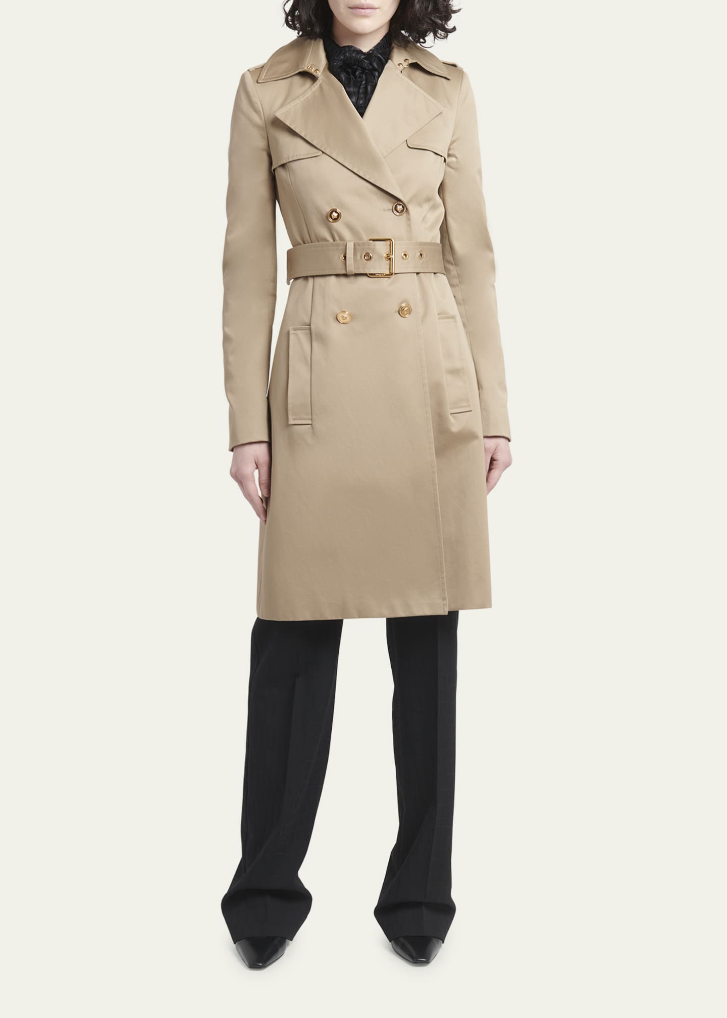 Versace best sale trench coat