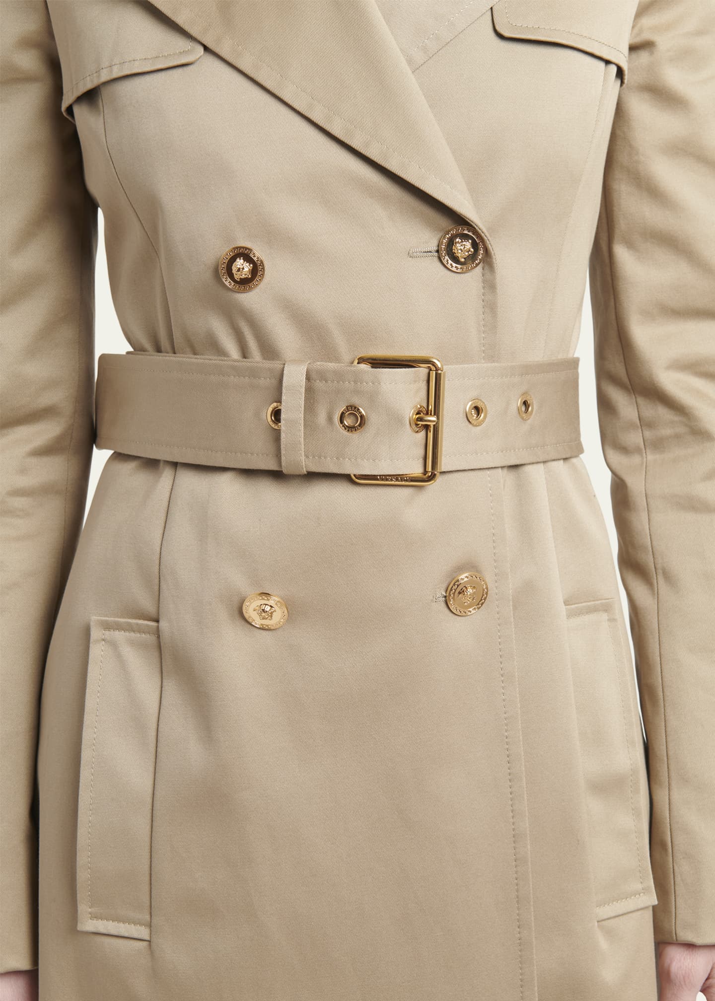 Versace best sale trench coat