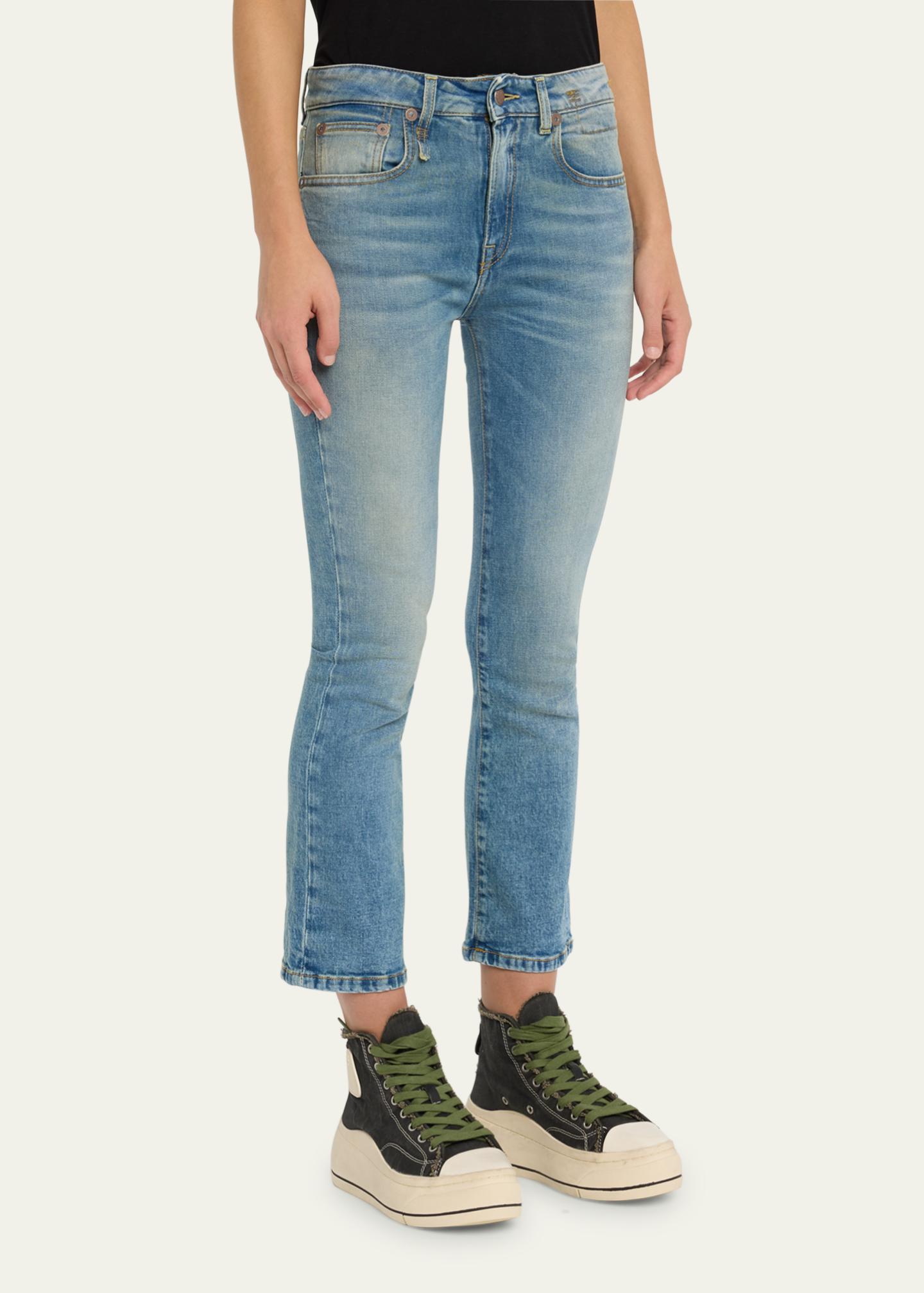 R13 Kick Fit Straight Cropped Jeans - Bergdorf Goodman