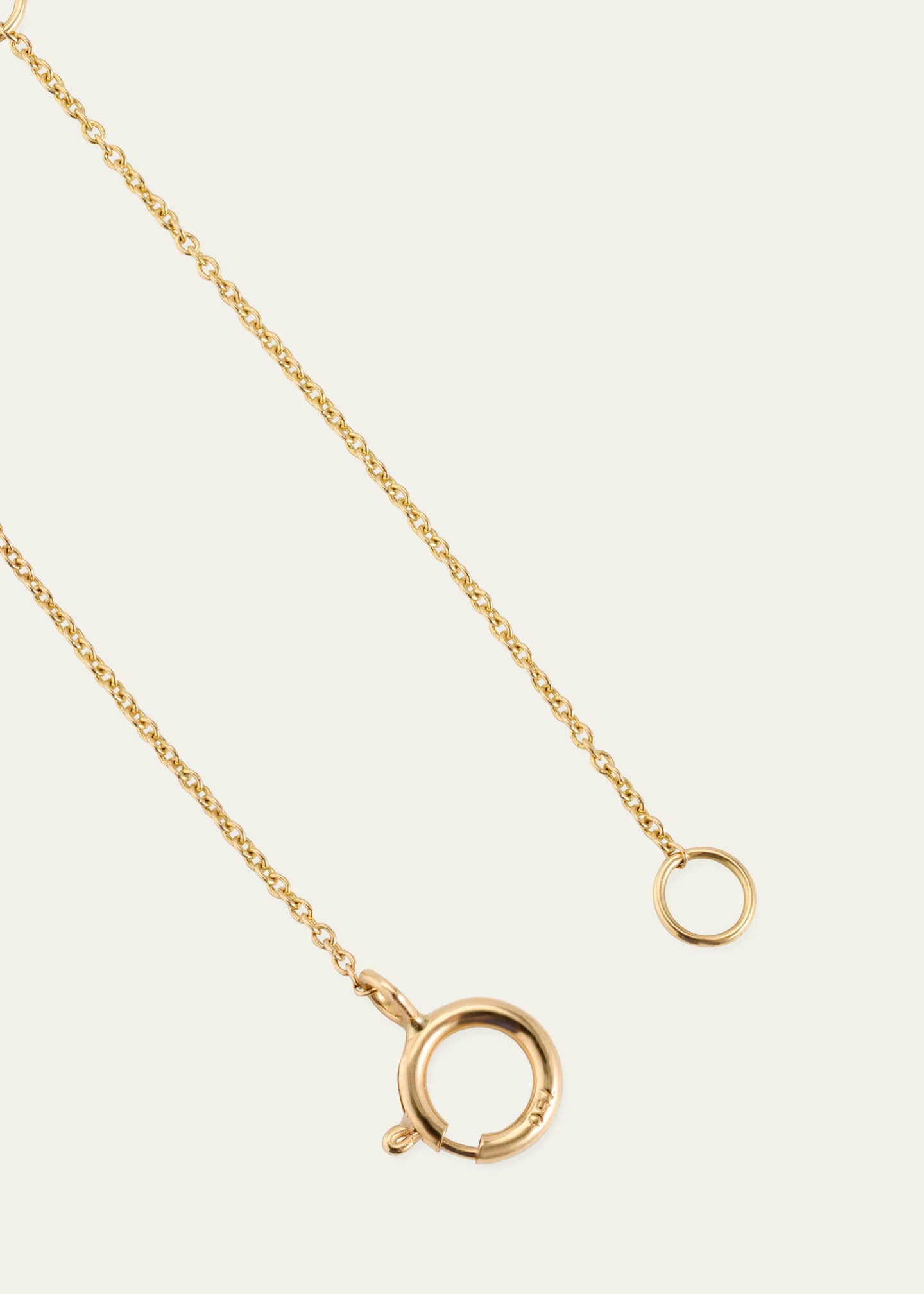ENGELBERT Star Sign Necklace, Pisces, in Yellow Gold and White Diamonds Image 4 of 4