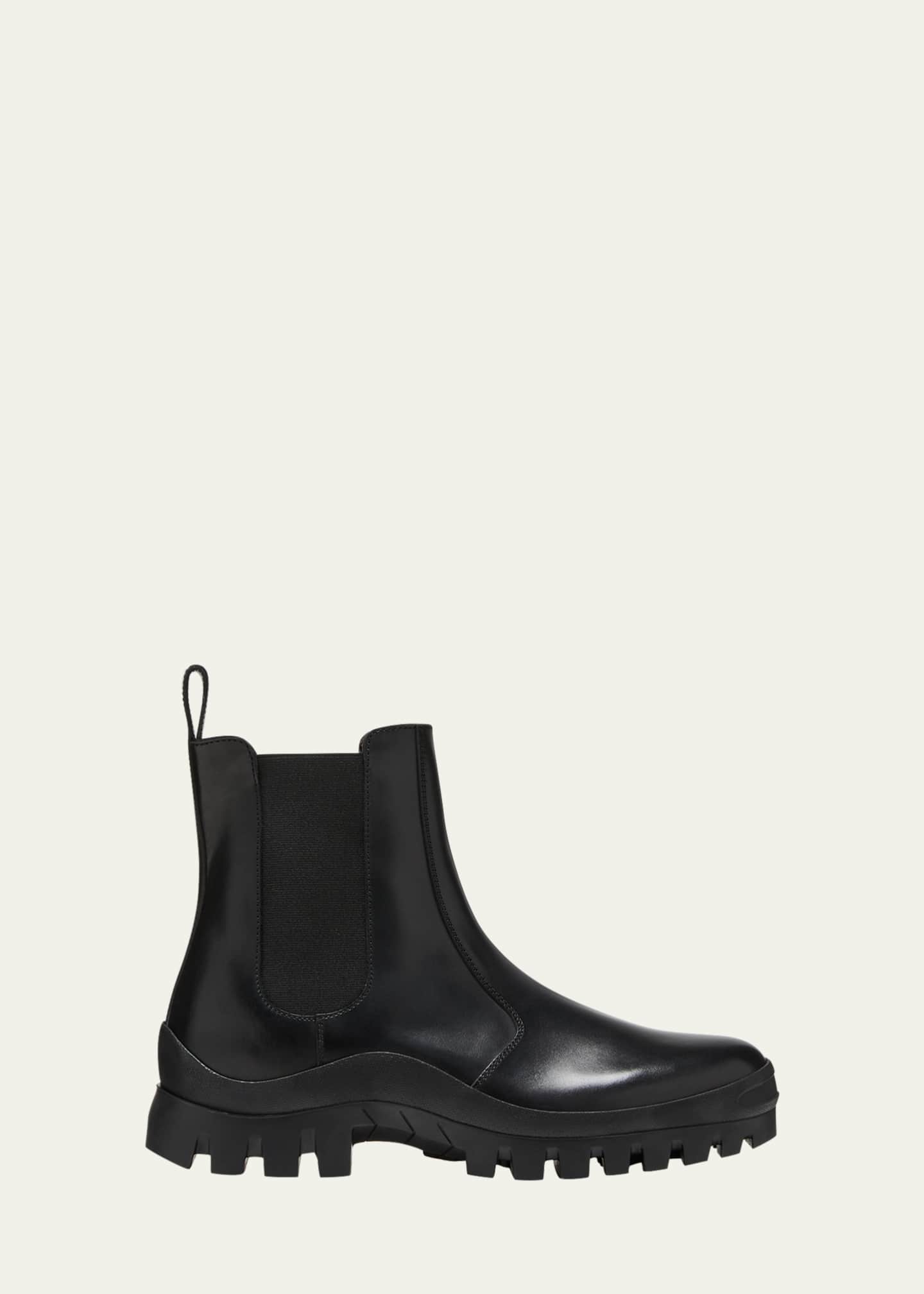 THE ROW Greta Leather Lug Sole Chelsea Boots