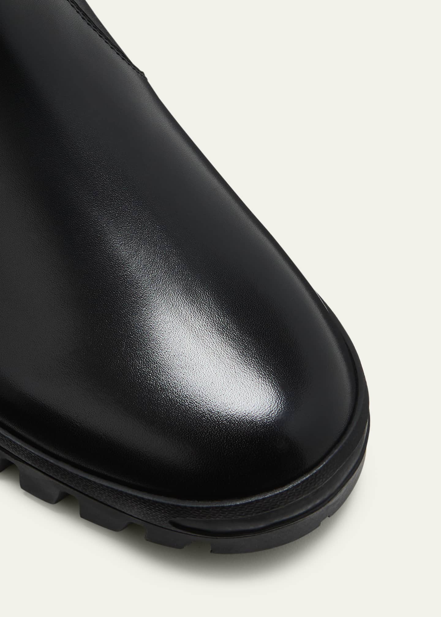 THE ROW Greta Leather Lug-Sole Chelsea Boots - Bergdorf Goodman