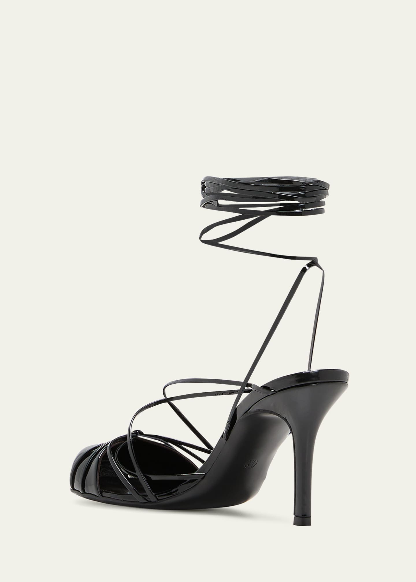 Krista perforated ankle wrap pump top