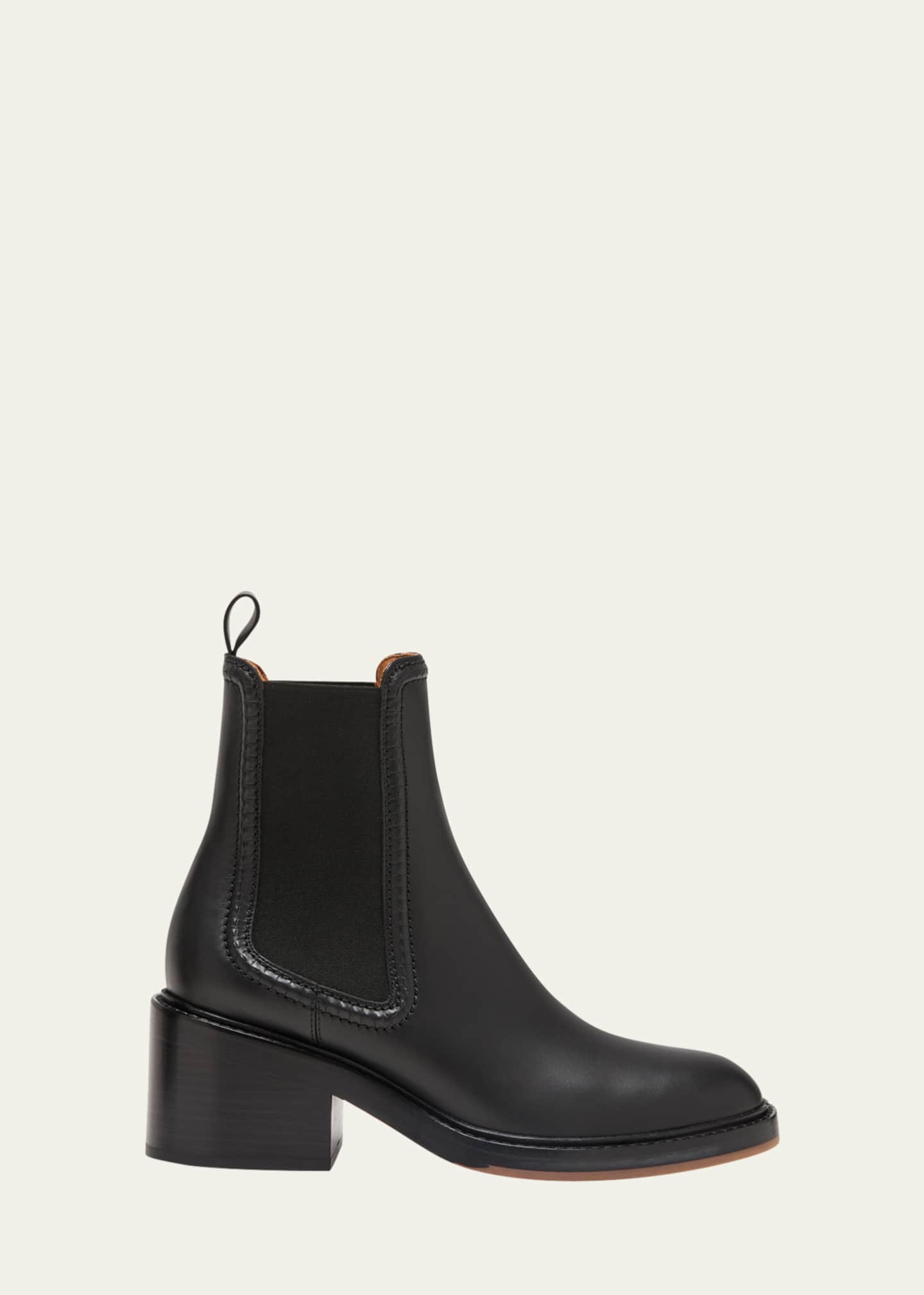 Chloe Mallo Leather Ankle Chelsea Boots - Bergdorf Goodman