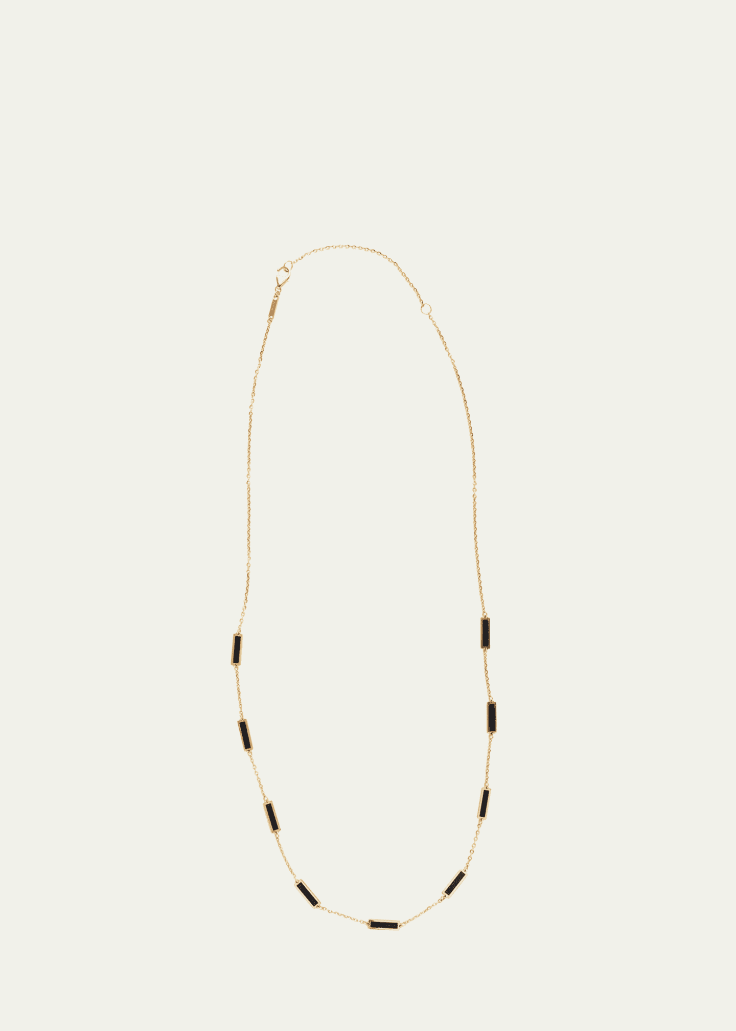 KAMAL Bar Chain Necklace with Gemstones Image 1 of 2
