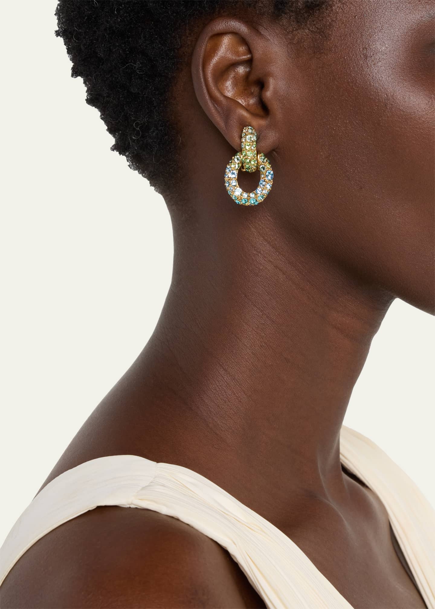 Oscar de la renta hoop earrings outlet