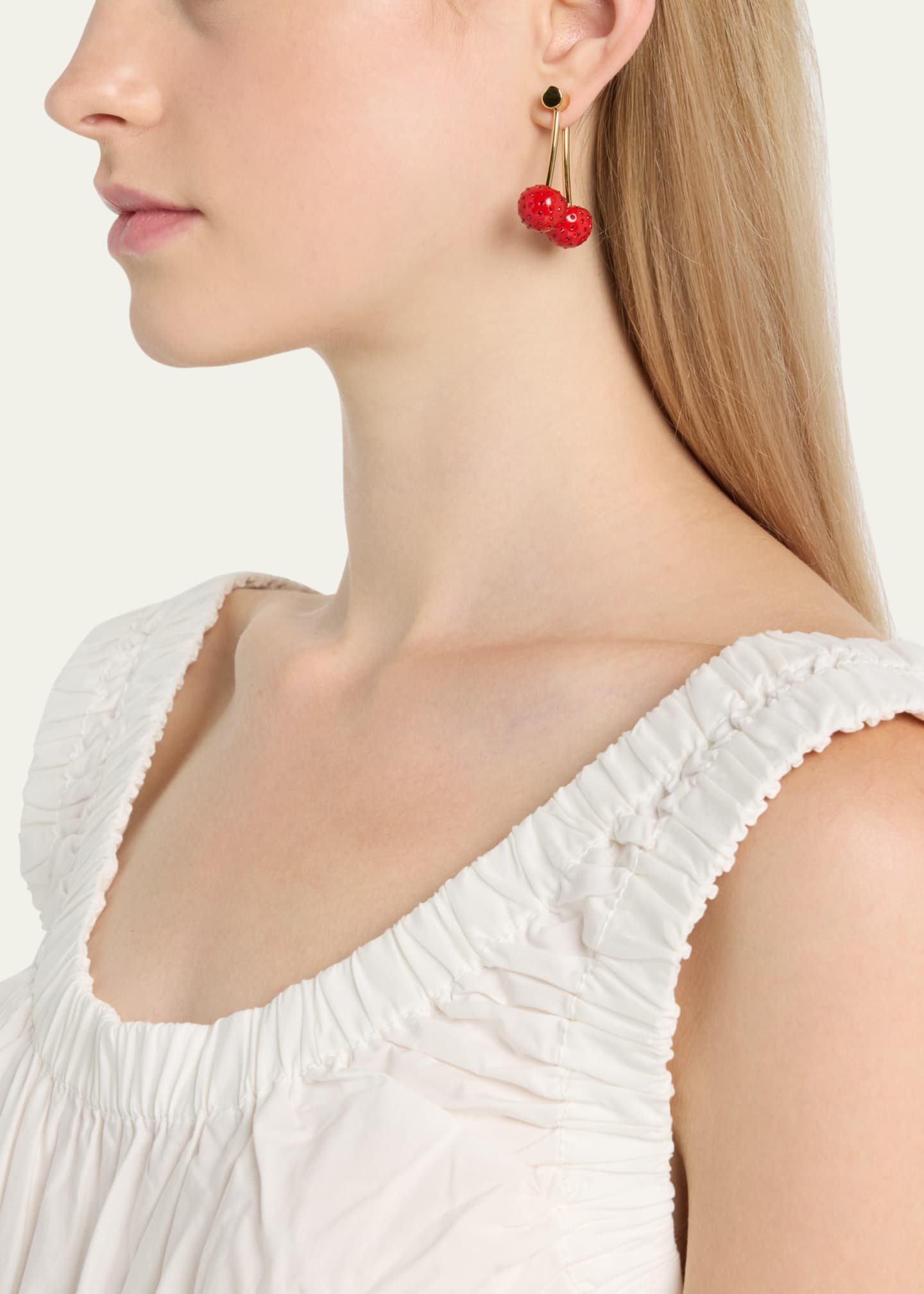 Crystal shop cherry earrings