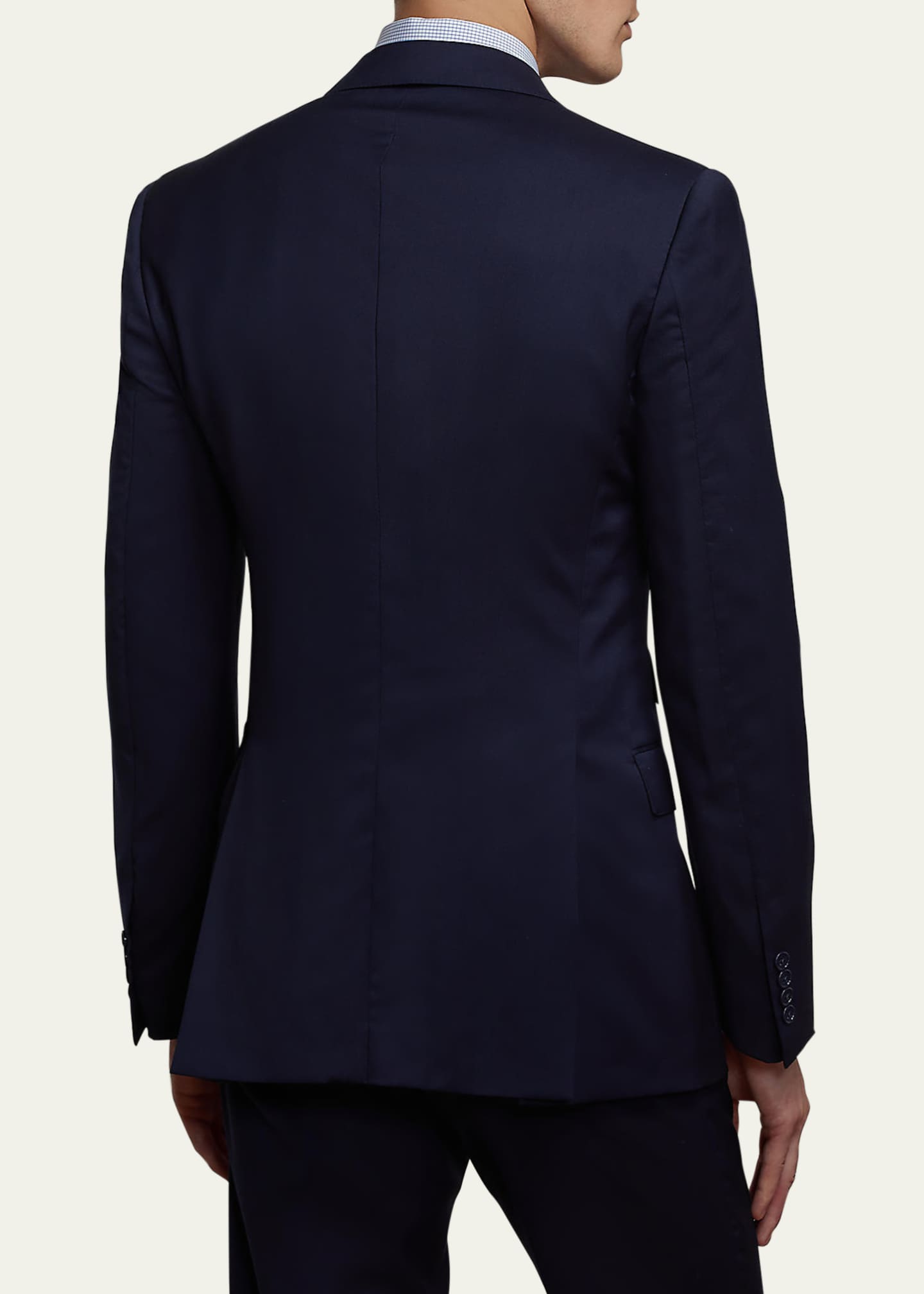 Ralph Lauren Purple Label Men's Gregory Hand-Tailored Wool Serge Suit Image 6 of 6