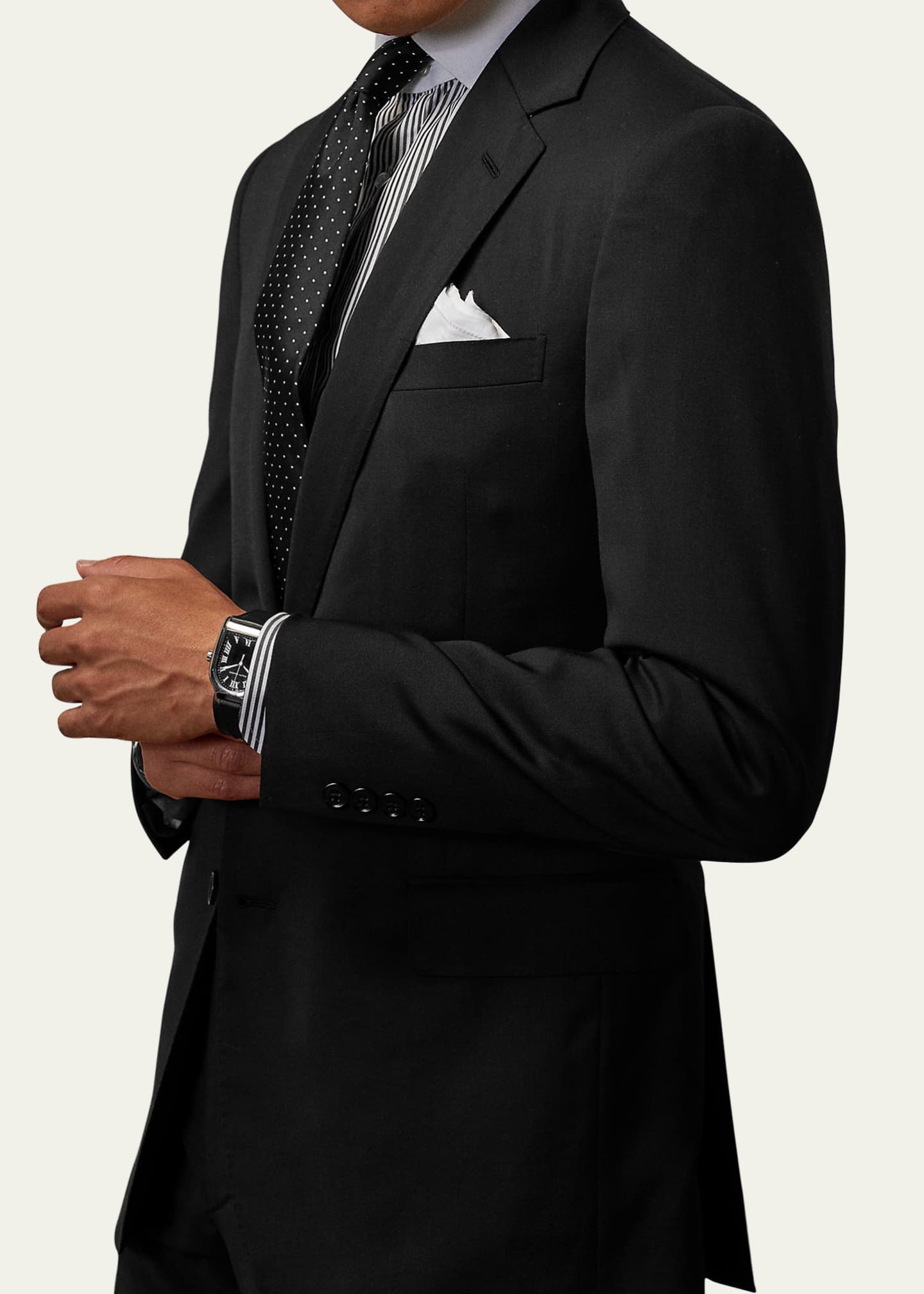 Ralph Lauren Purple Label Men's Gregory Hand-Tailored Wool Serge Suit Image 5 of 5