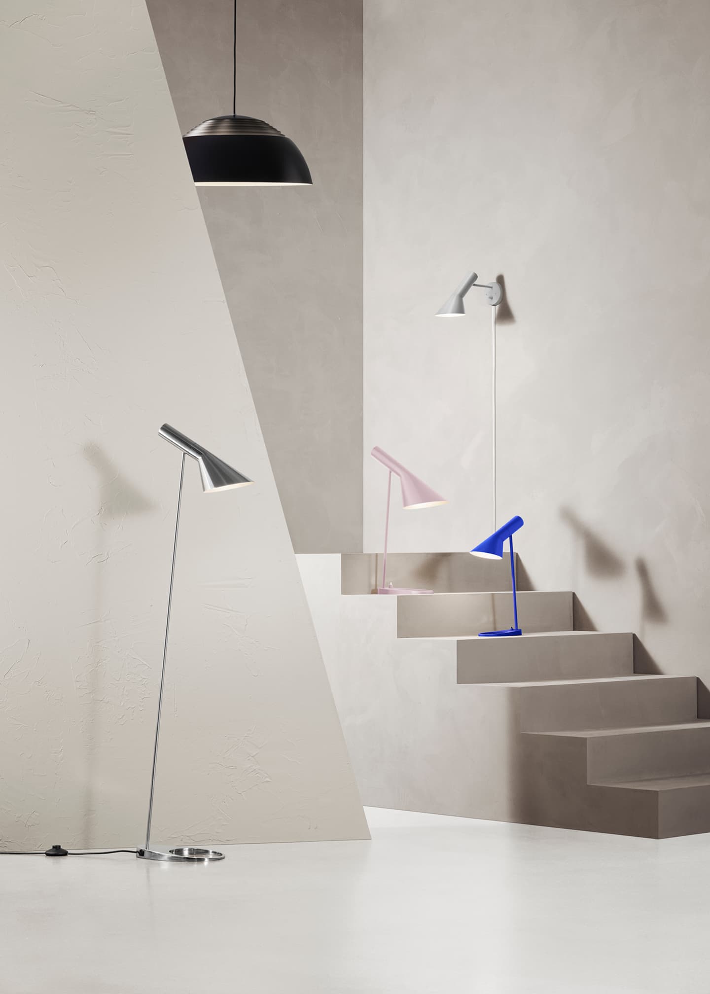 Louis Poulsen AJ Polished Stainless Steel Floor Lamp Image 3 of 5