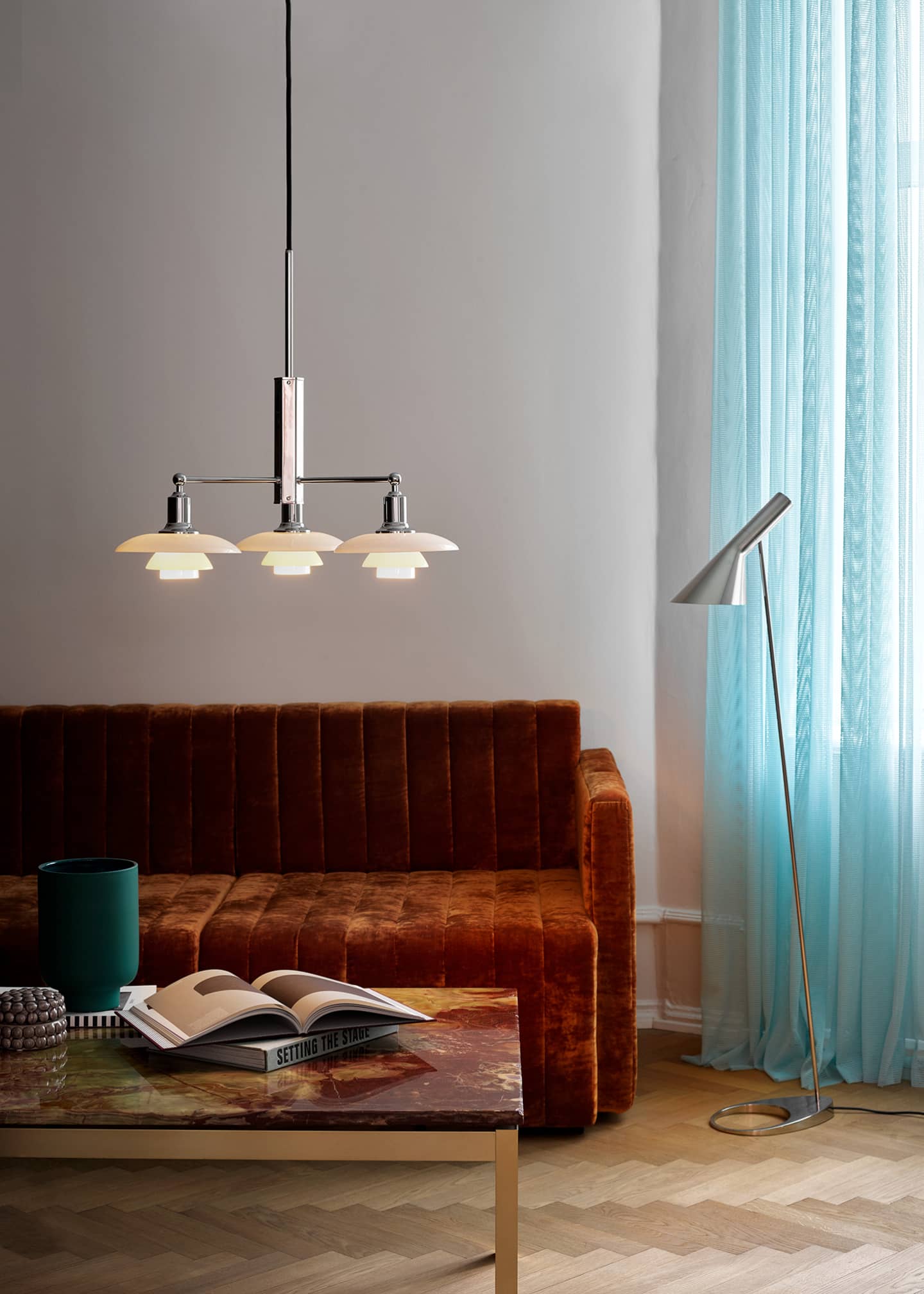 Louis Poulsen AJ Polished Stainless Steel Floor Lamp Image 4 of 5