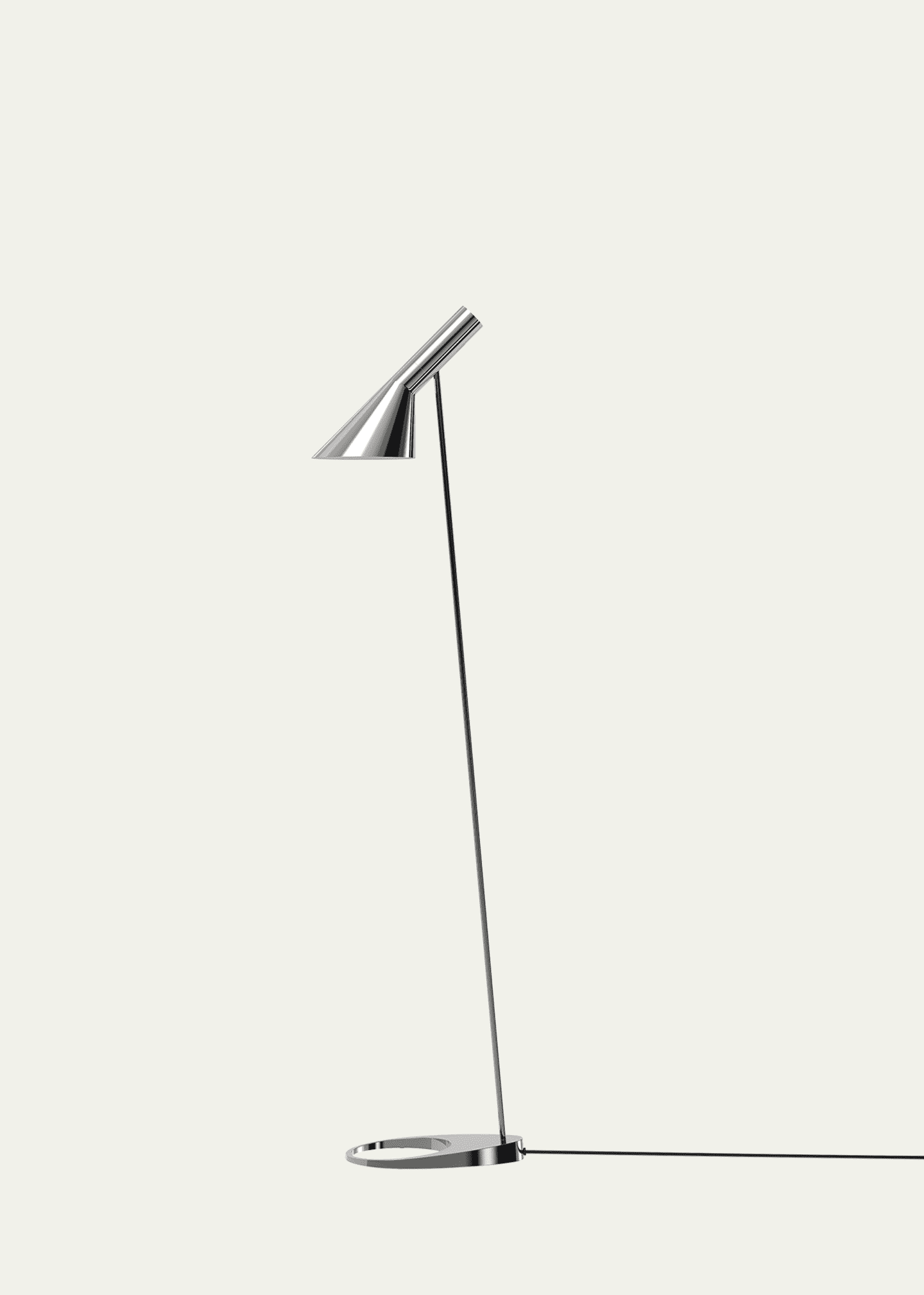 Louis Poulsen AJ Polished Stainless Steel Floor Lamp Image 1 of 5