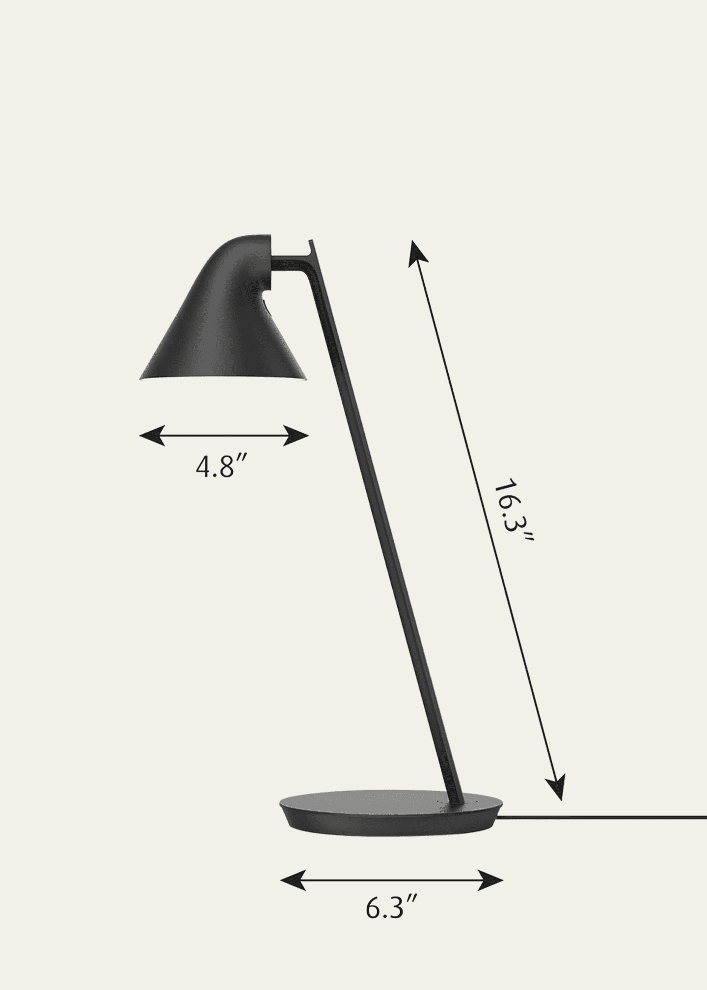 Louis Poulsen NJP Mini Lamp, 16" Image 2 of 3
