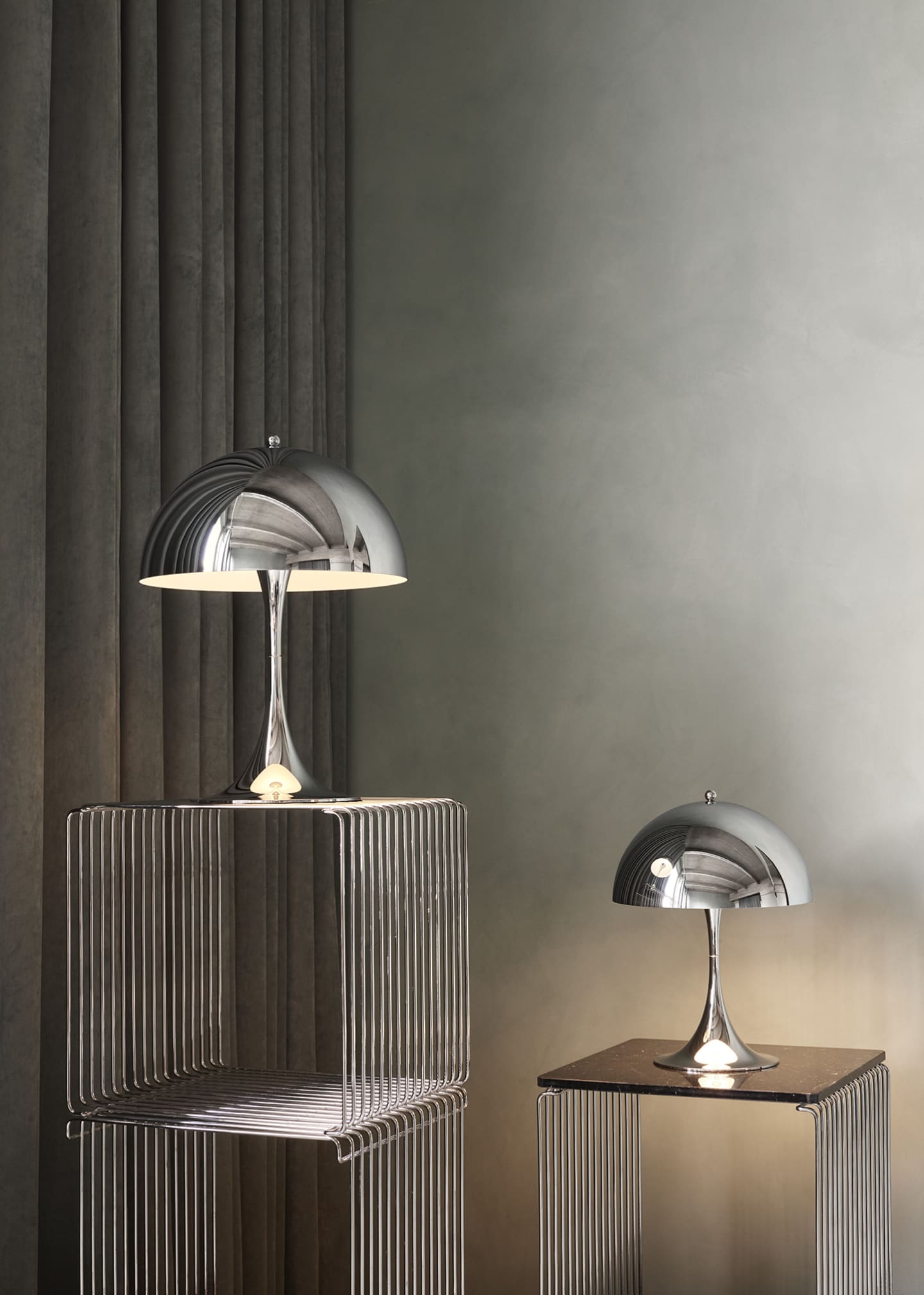 Louis Poulsen Panthella 250 Table Lamp, High Luster Chrome-Plated Image 4 of 5