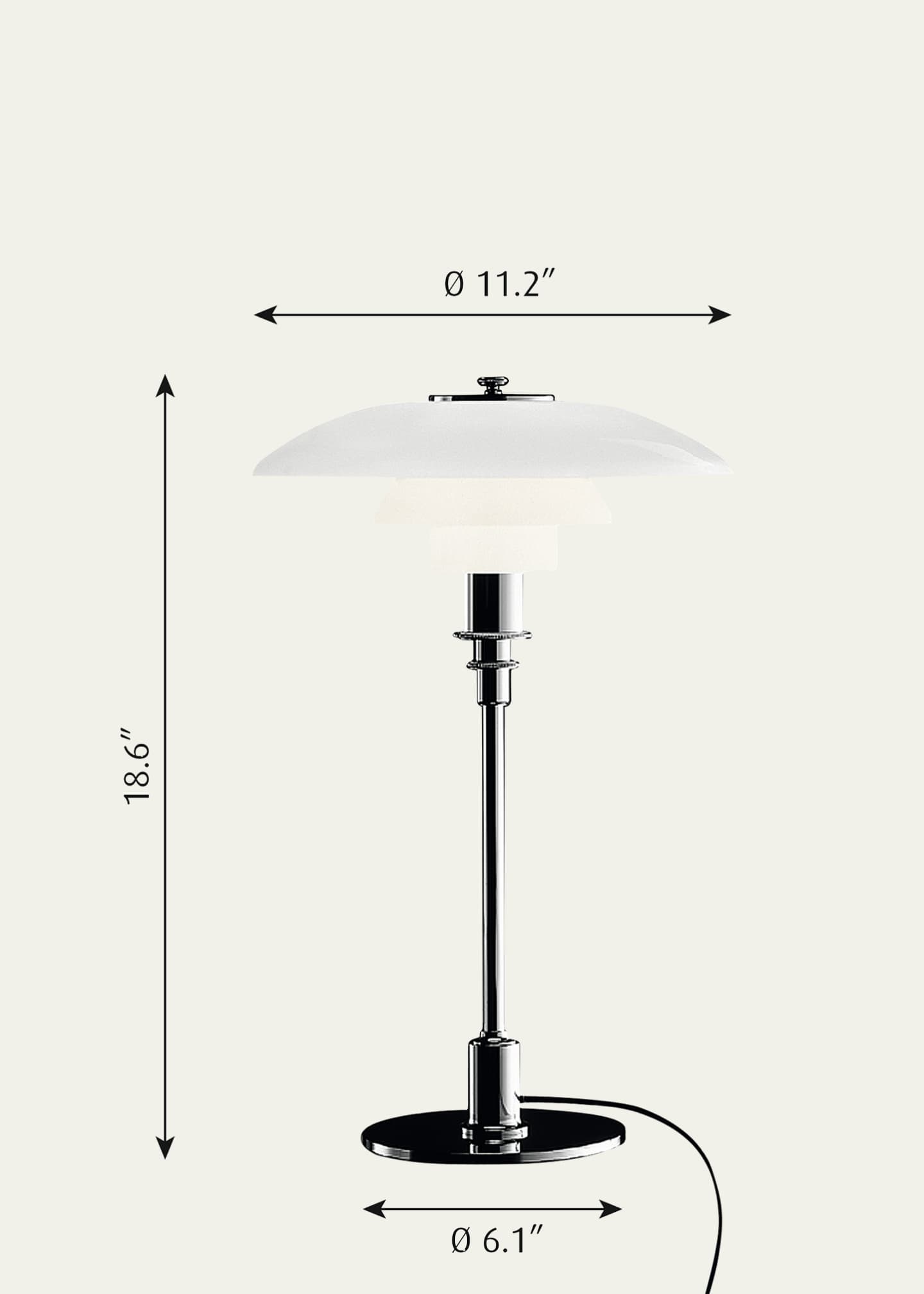 Louis Poulsen PH 3/2 High-Lustre Table Lamp Image 2 of 5