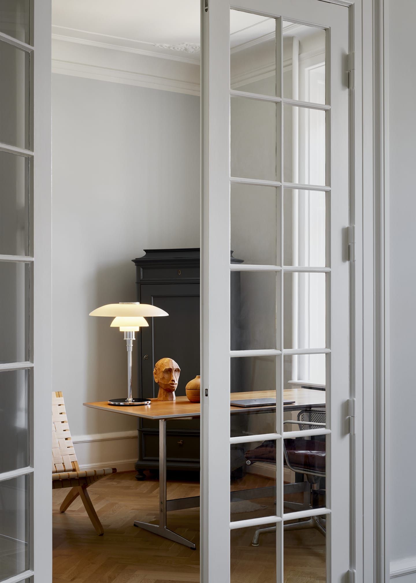 Louis Poulsen PH 4-3 High Lustre Chrome-Plated Glass Table Lamp Image 3 of 5