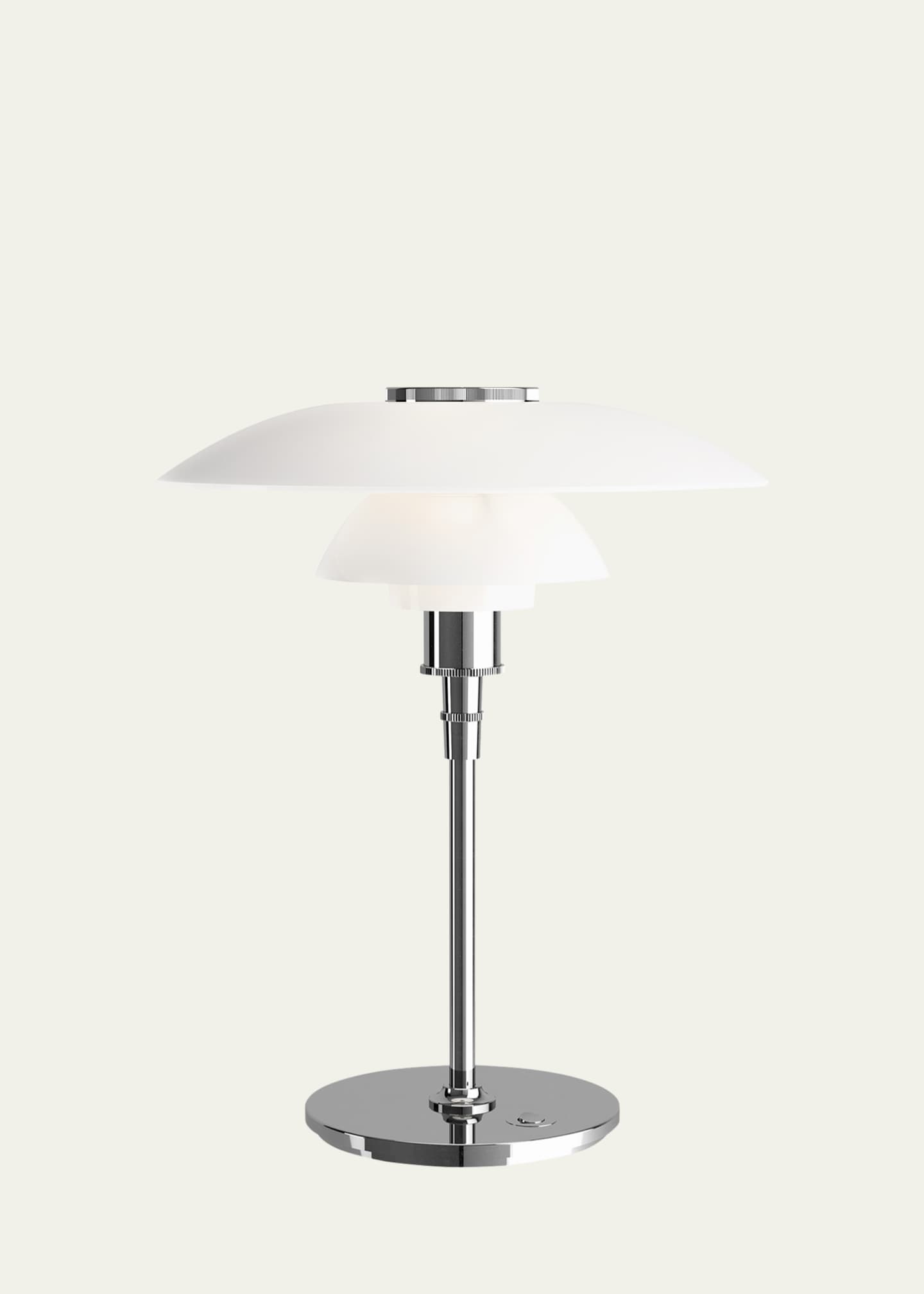 Louis Poulsen PH 4-3 High Lustre Chrome-Plated Glass Table Lamp Image 1 of 5