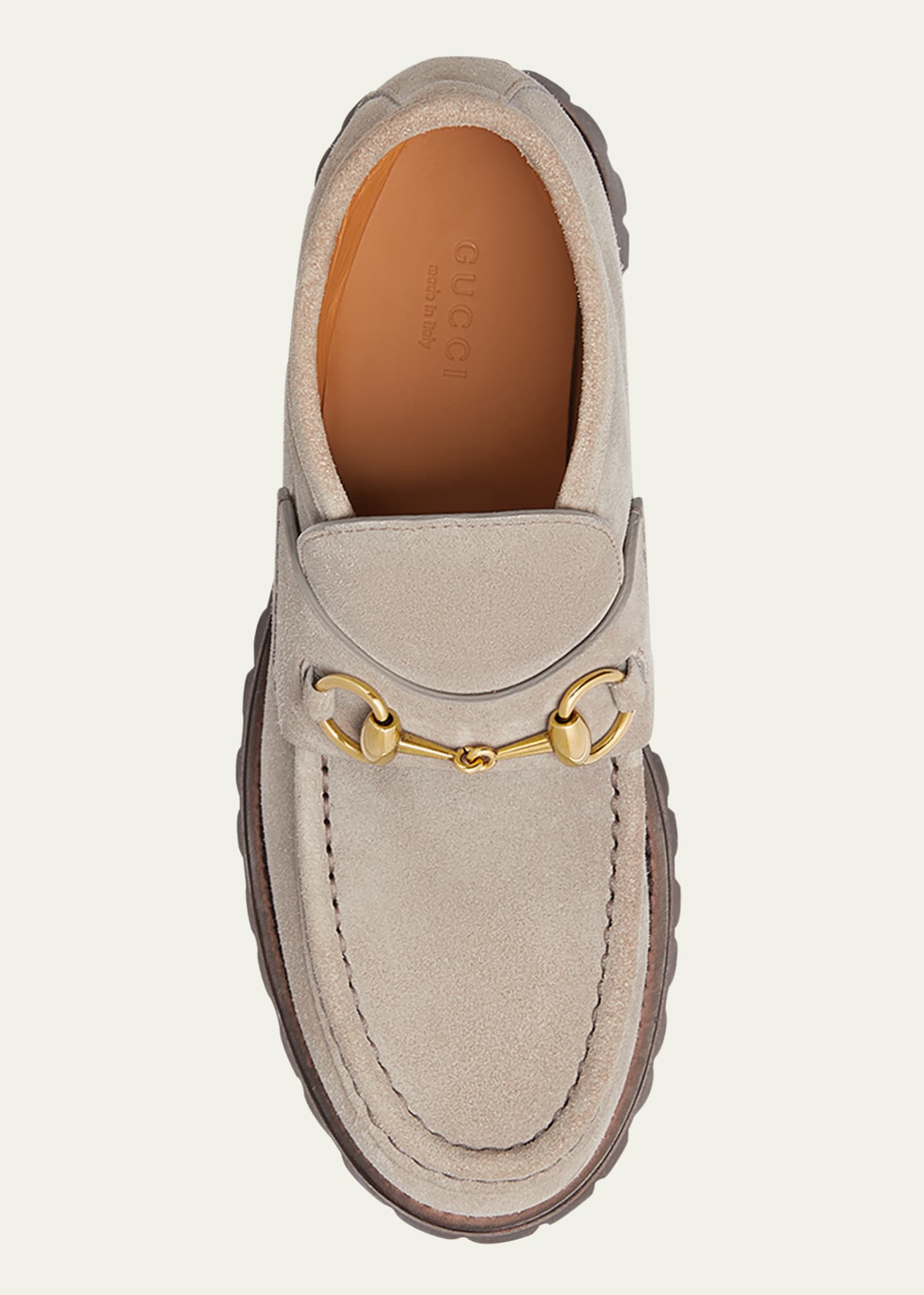 Gucci Sylke Suede Bit Moccasin Booties Image 5 of 6