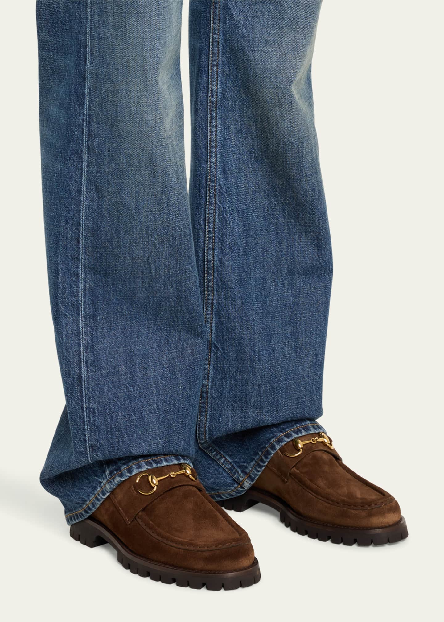 Suede moccasin booties top