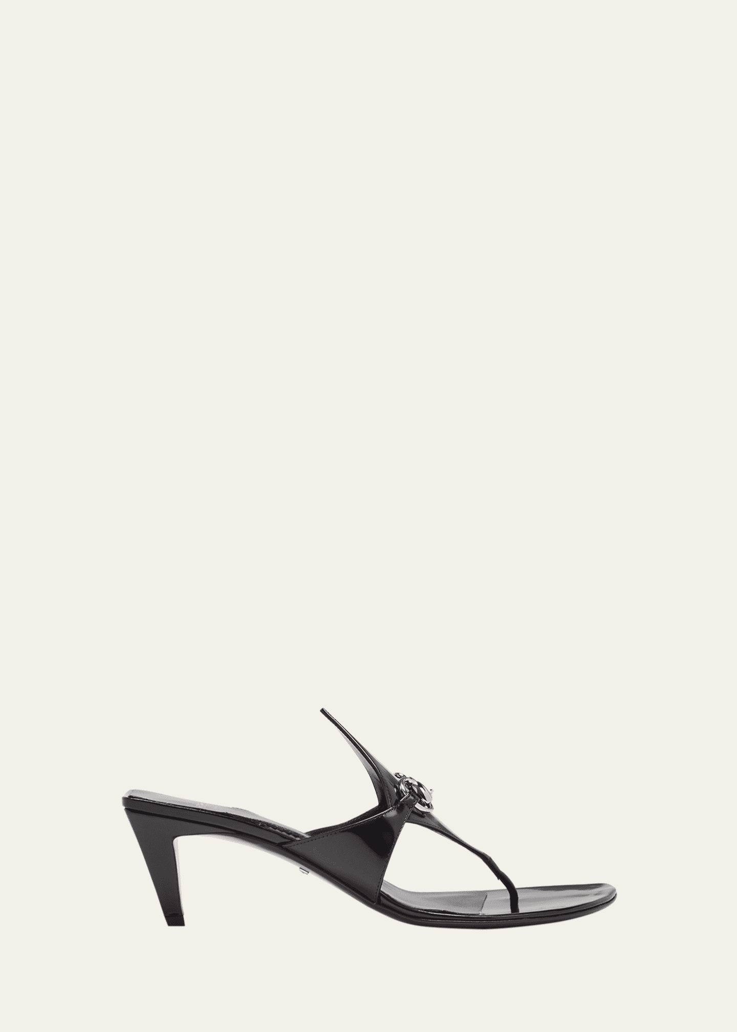 Gucci black thong sandals top