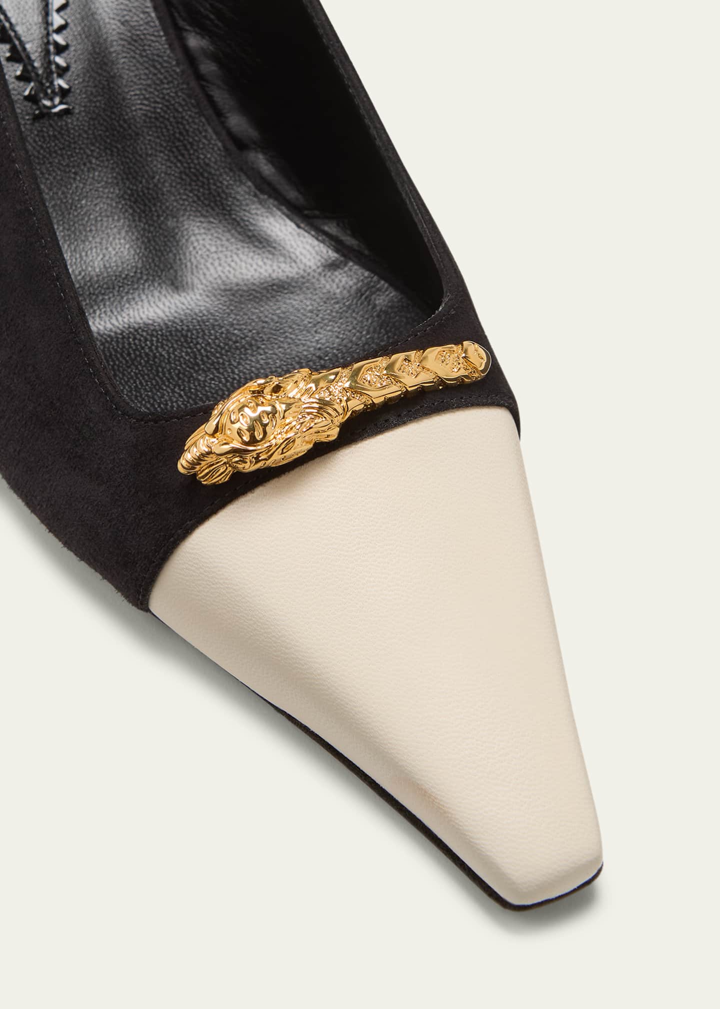 Gucci Mona Bicolor Kitten Heel Slingback Pumps Bergdorf Goodman