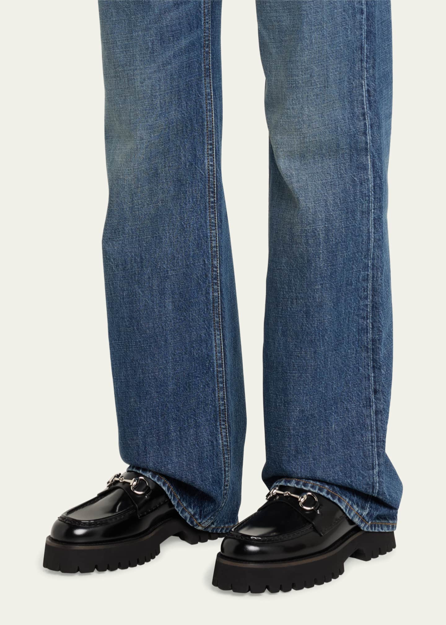 Gucci Sylke Leather Bit Loafers Image 2 of 5