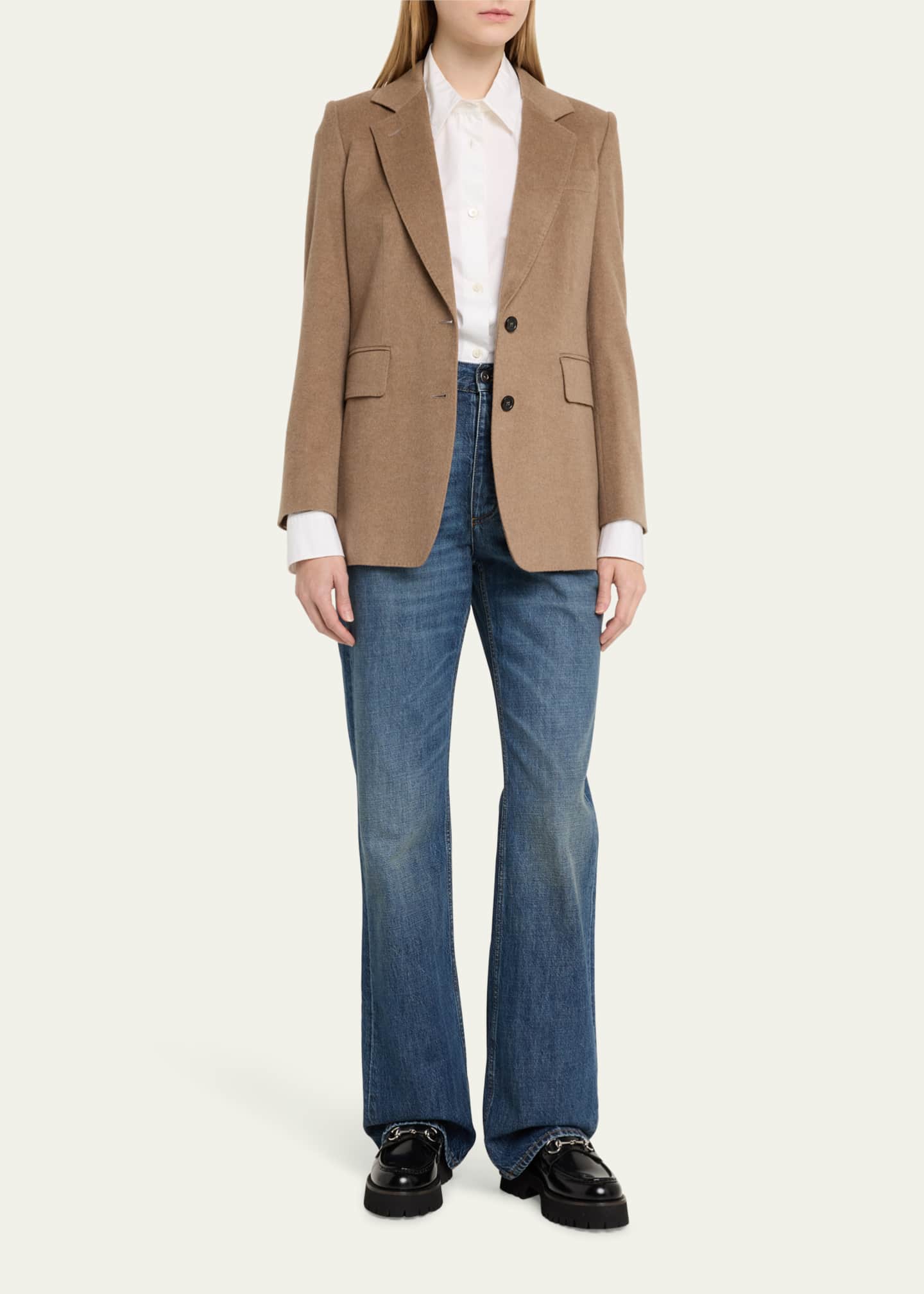Gucci Sylke Leather Bit Loafers Image 3 of 5