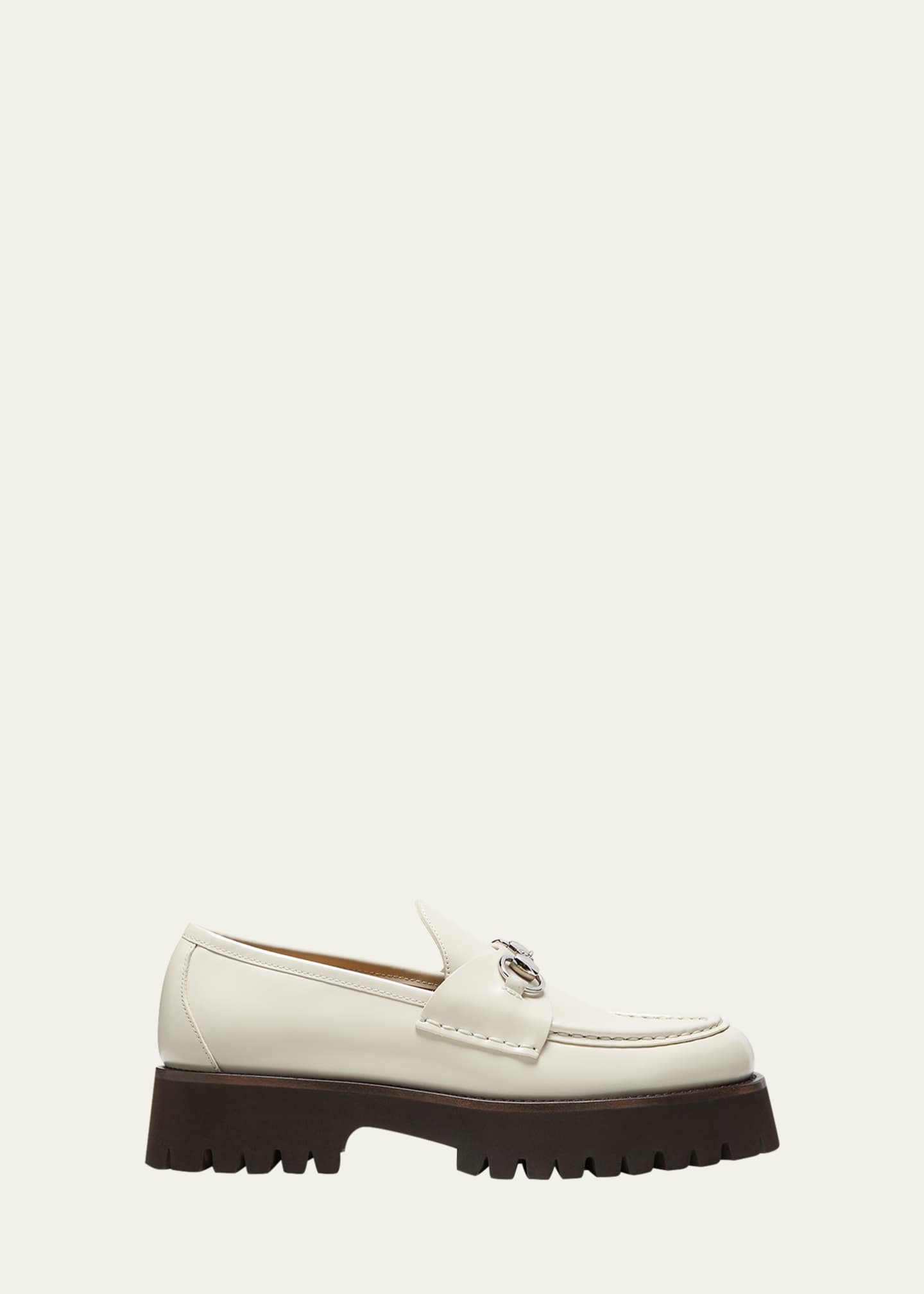 Gucci Sylke Leather Bit Loafers Image 1 of 5